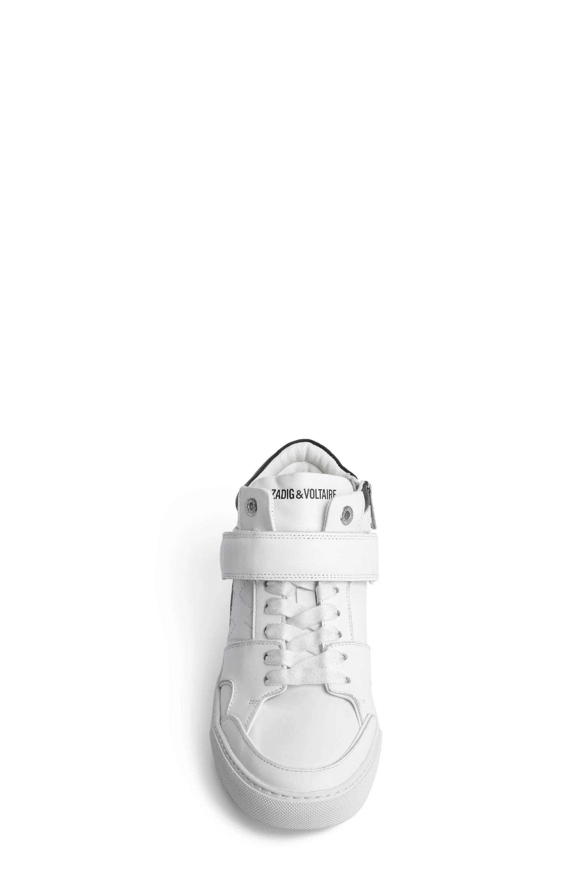 Mid Flash Smooth Calfskin Sneakers | White - Image 4