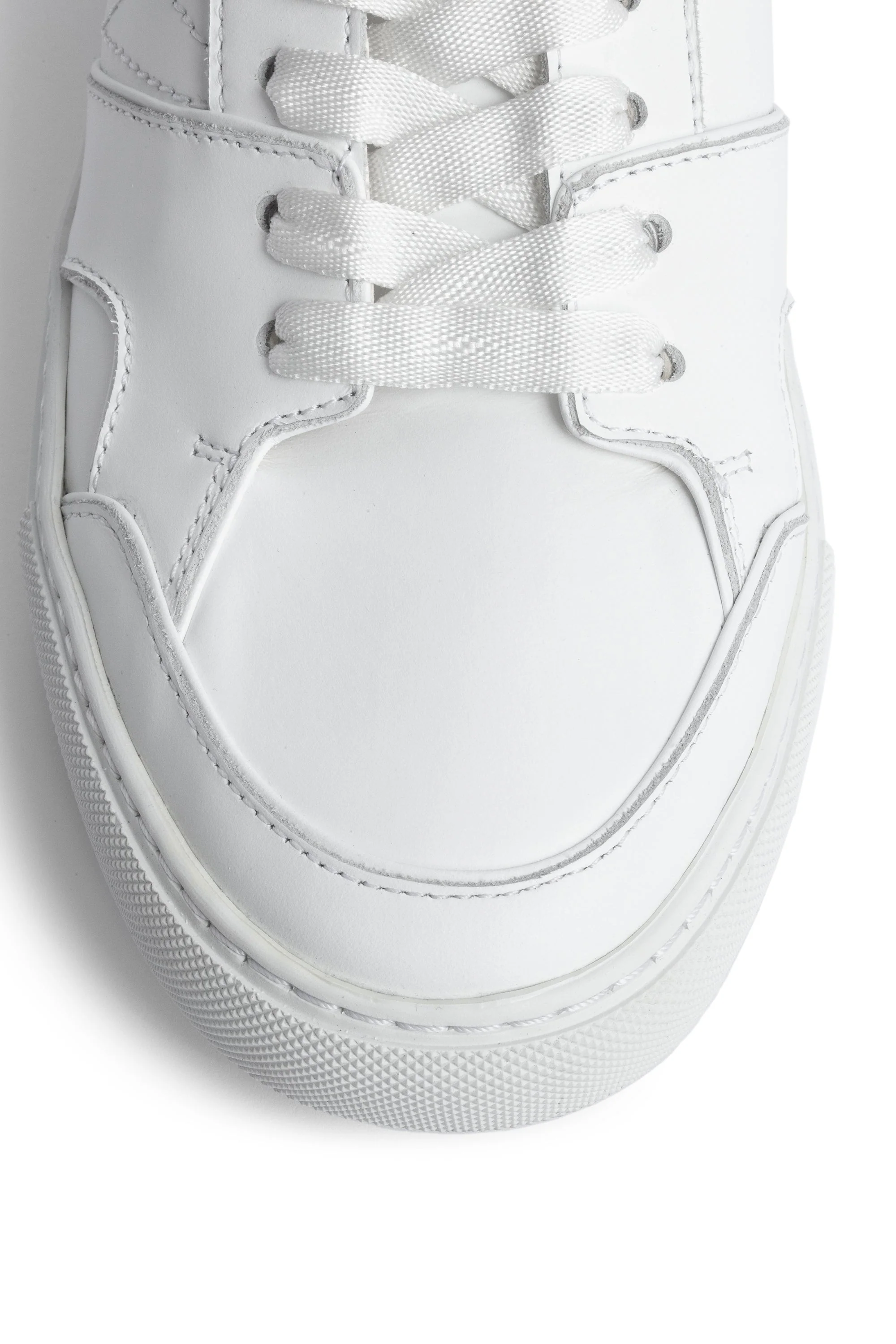 Mid Flash Smooth Calfskin Sneakers | White - Image 5
