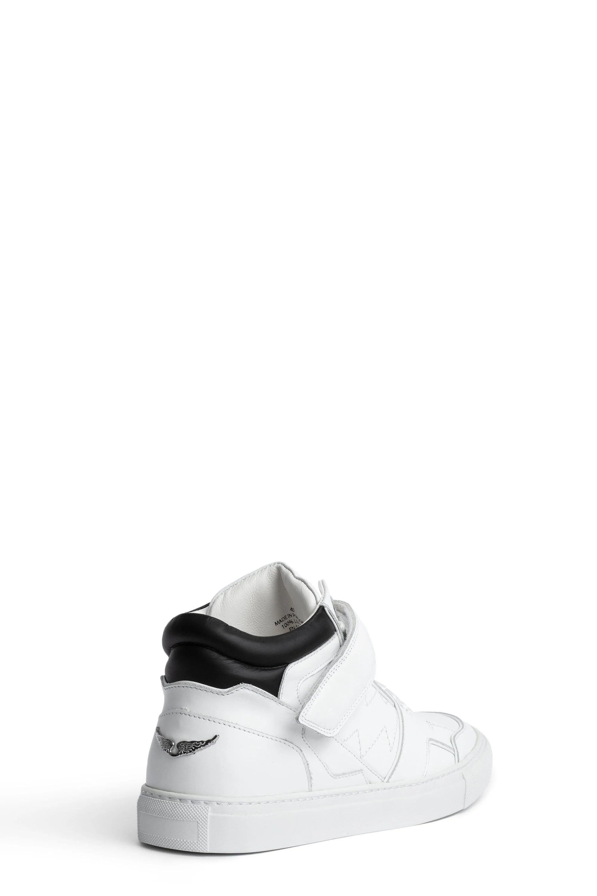 Mid Flash Smooth Calfskin Sneakers | White - Image 6