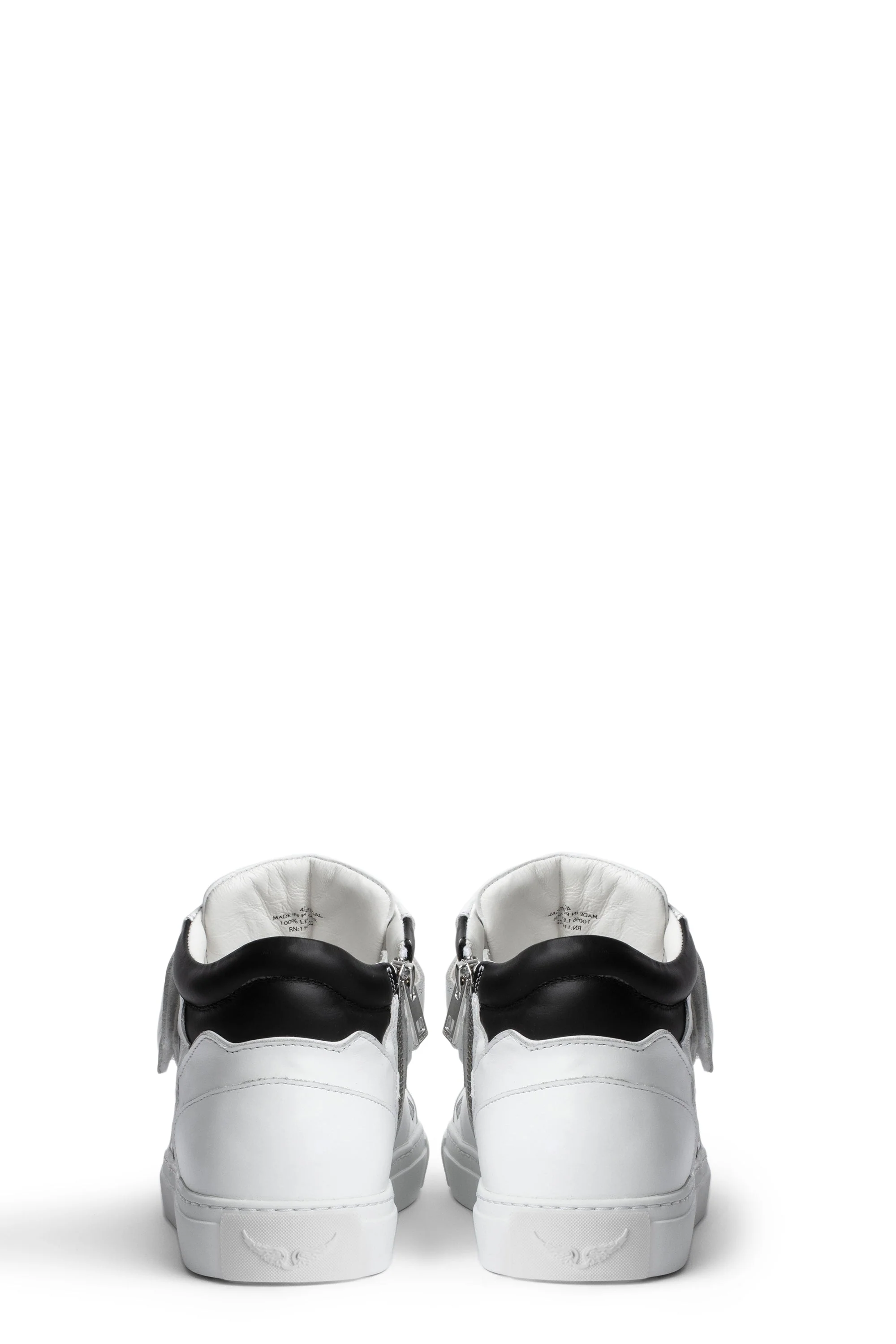 Mid Flash Smooth Calfskin Sneakers | White - Image 7