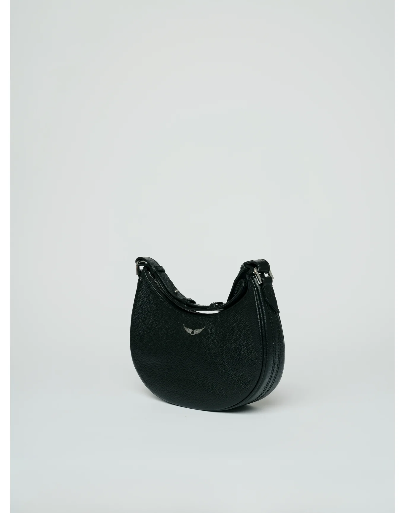 Moonvibe Grained Leather Bag | Black - Image 2