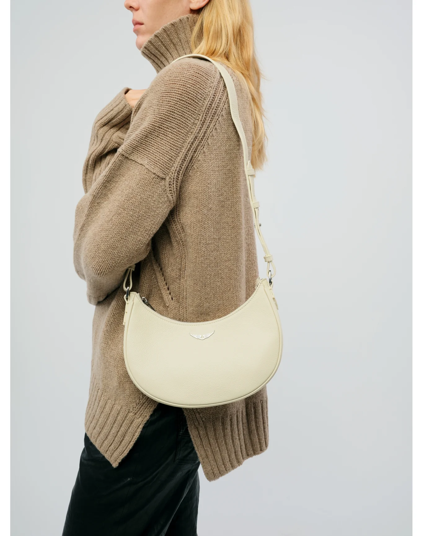 Moonvibe Grained Leather Bag | Flash - Image 4