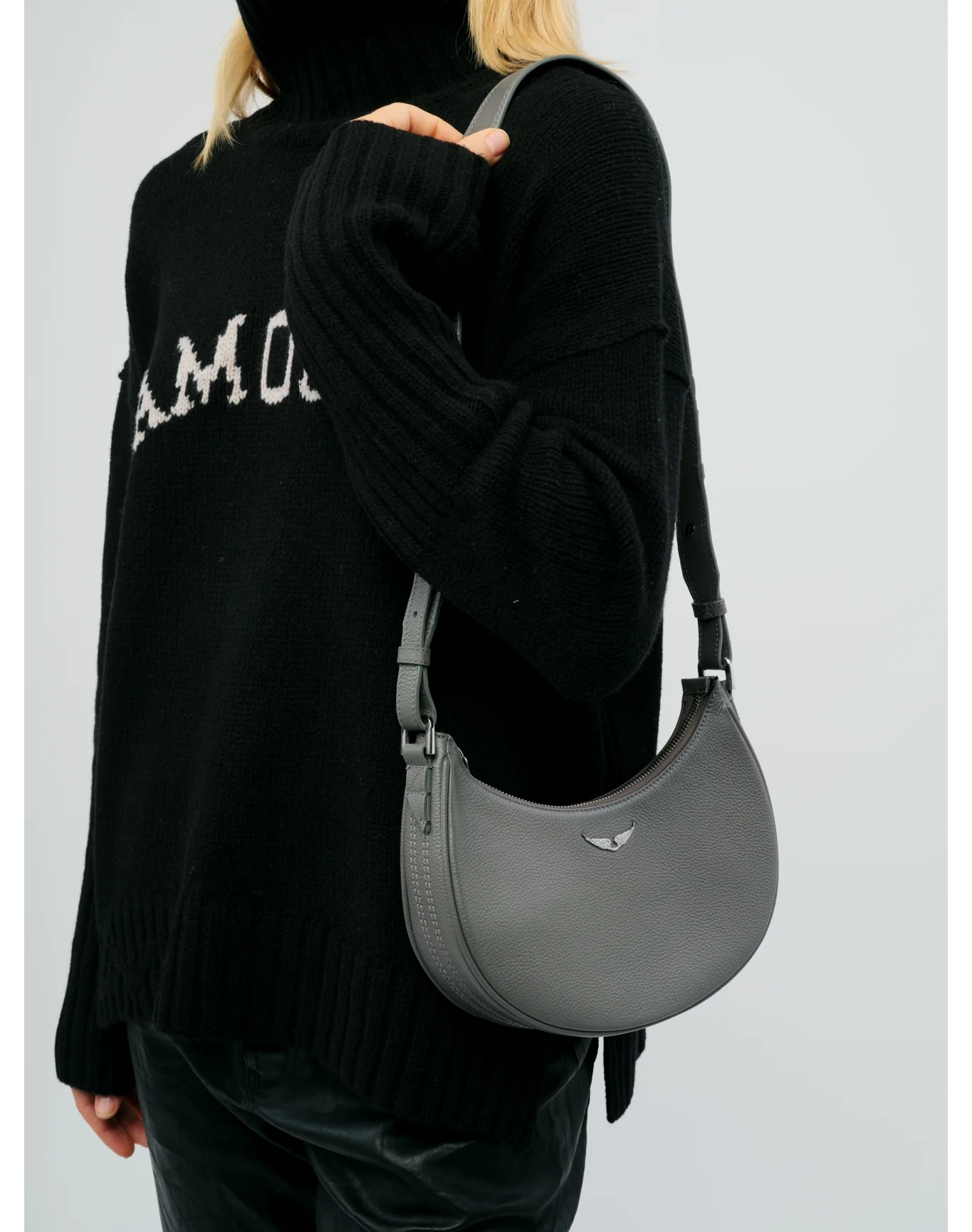 Moonvibe Grained Leather Bag | Road - Image 5