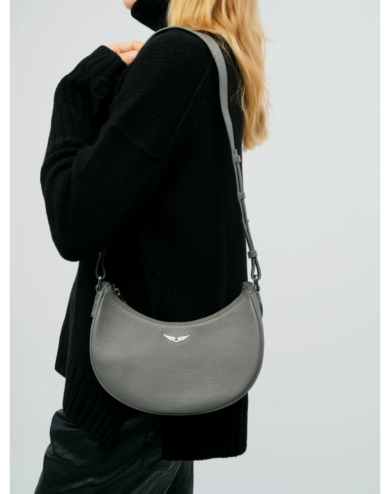 Moonvibe Grained Leather Bag | Road - Image 6