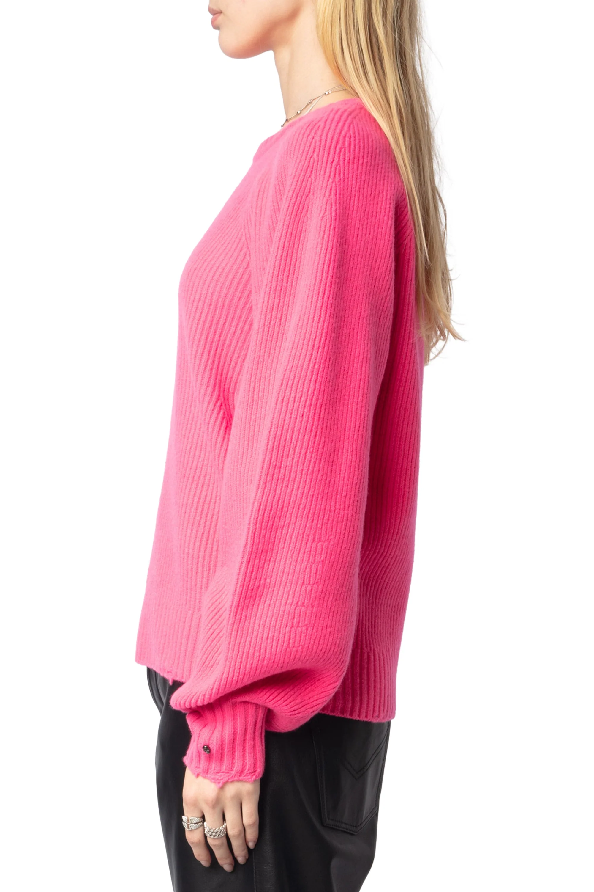 Moris Wews Sweater | Fluorescent Pink - Image 3