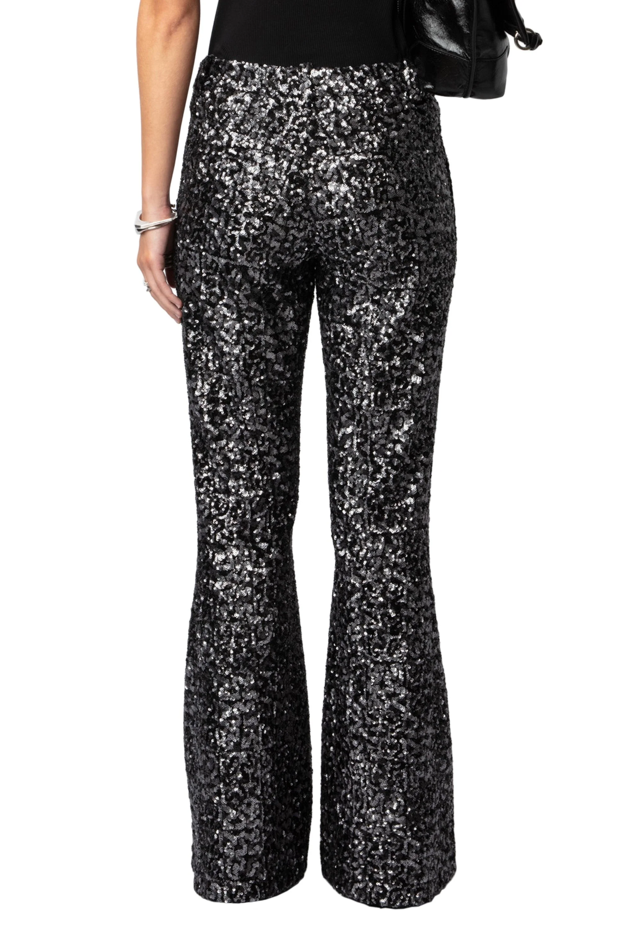 Prevy Sequins Pants | Black - Image 5