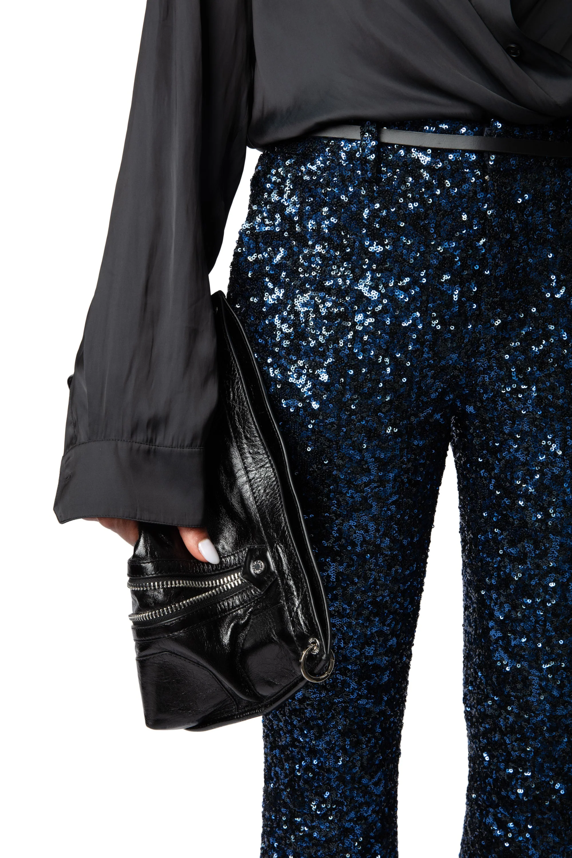 Prevy Sequins Pants | Ink - Image 2