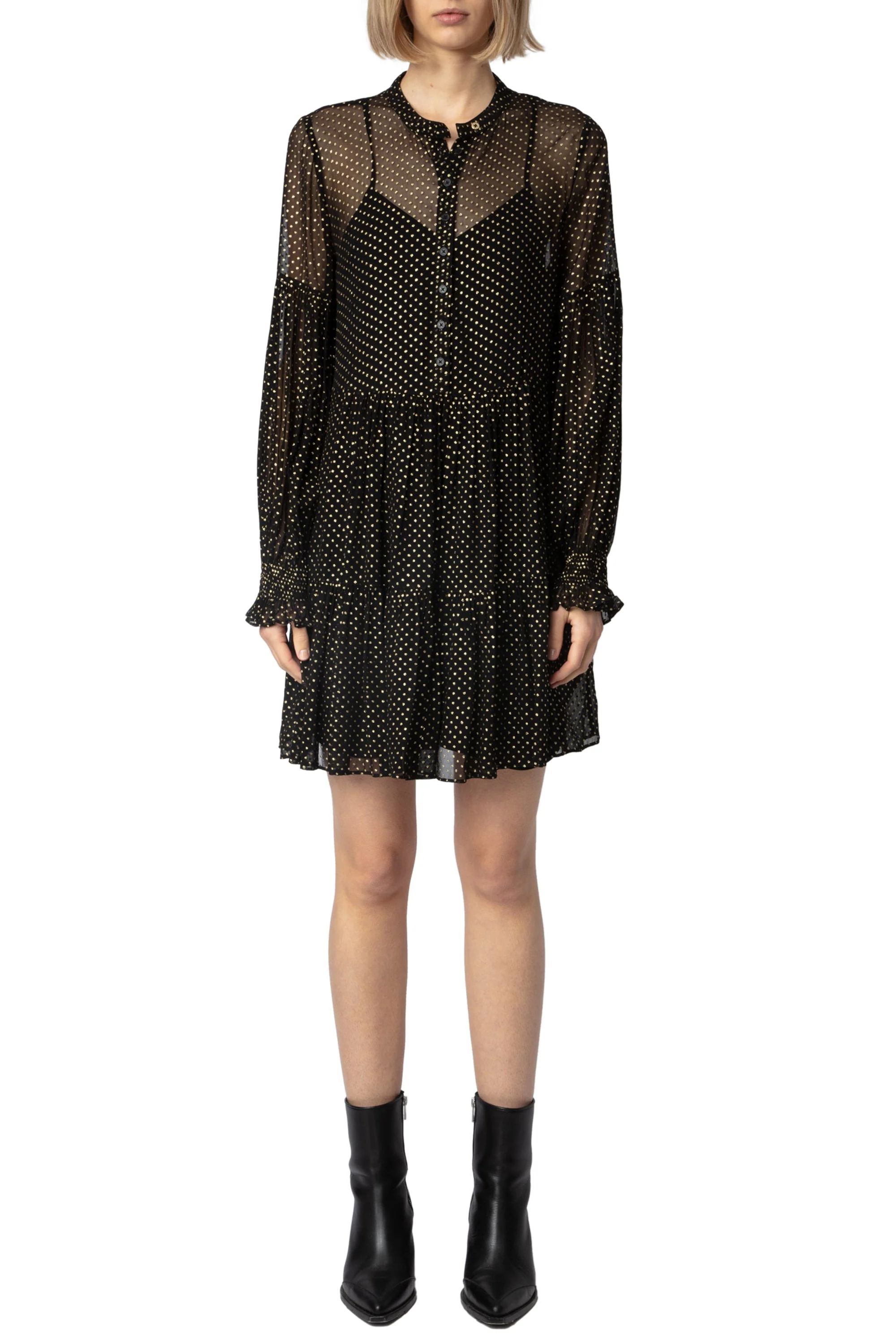 Randy Mousseline Sparle Dress | Black - Image 2