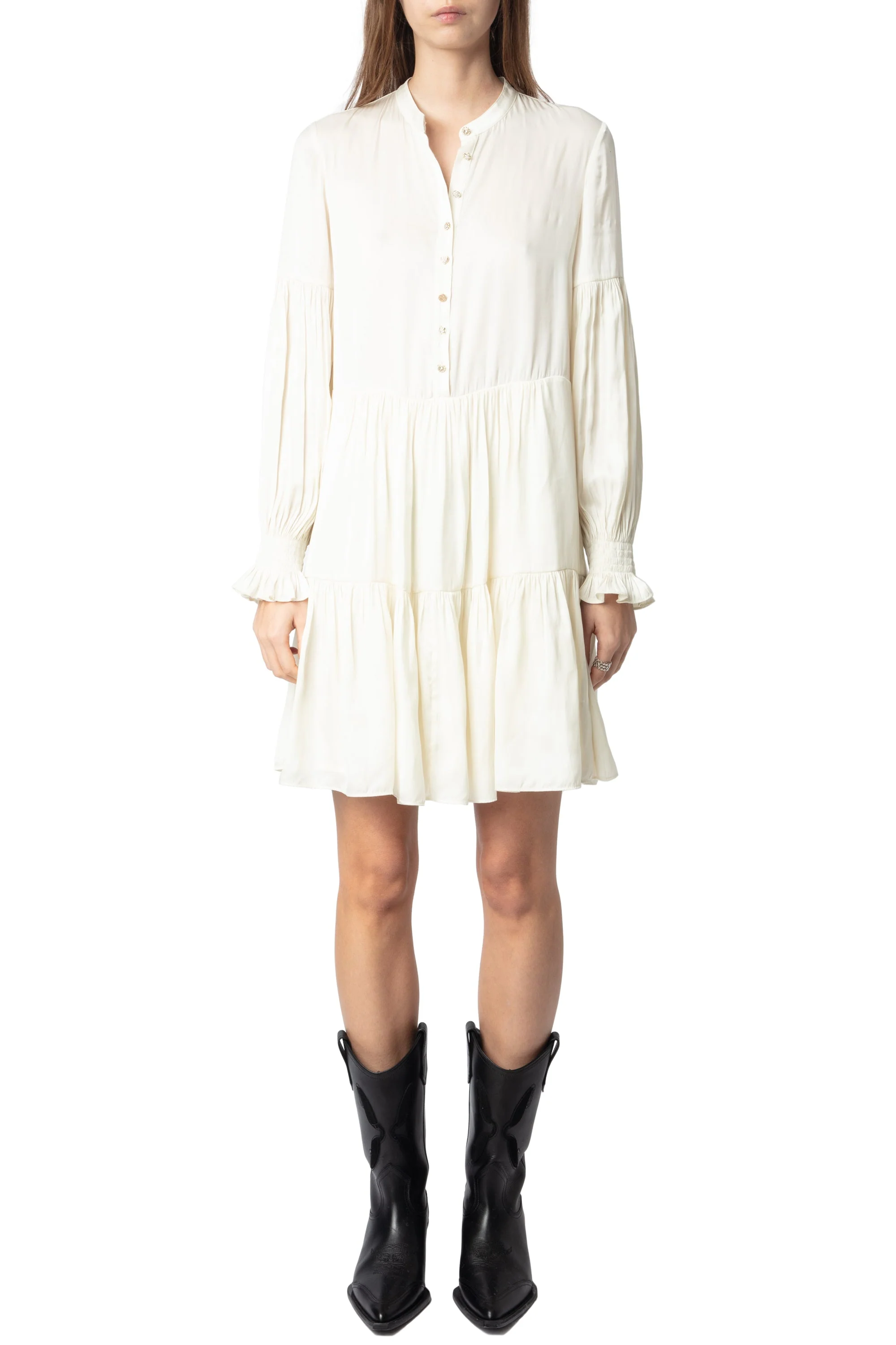 Randy Satin Dress | Flake - Image 2