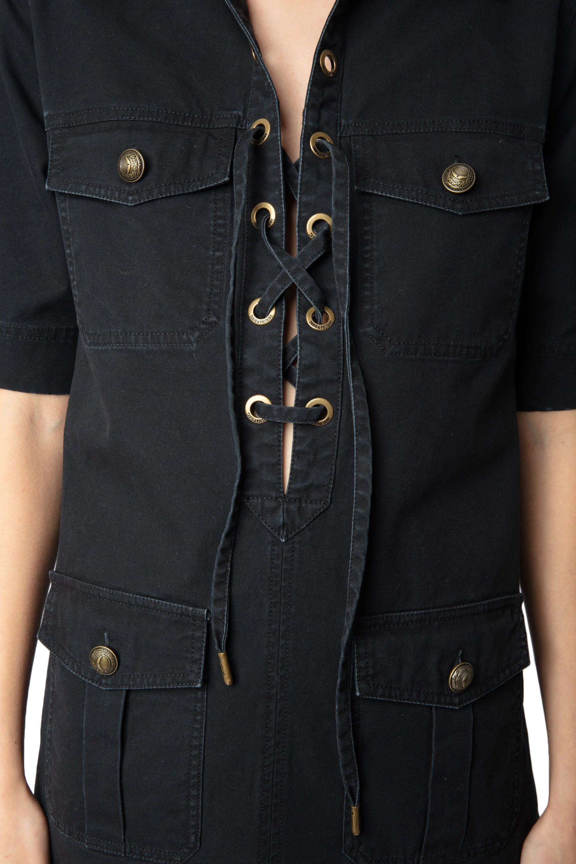 Record Coton Lave Dress | Black - Image 3