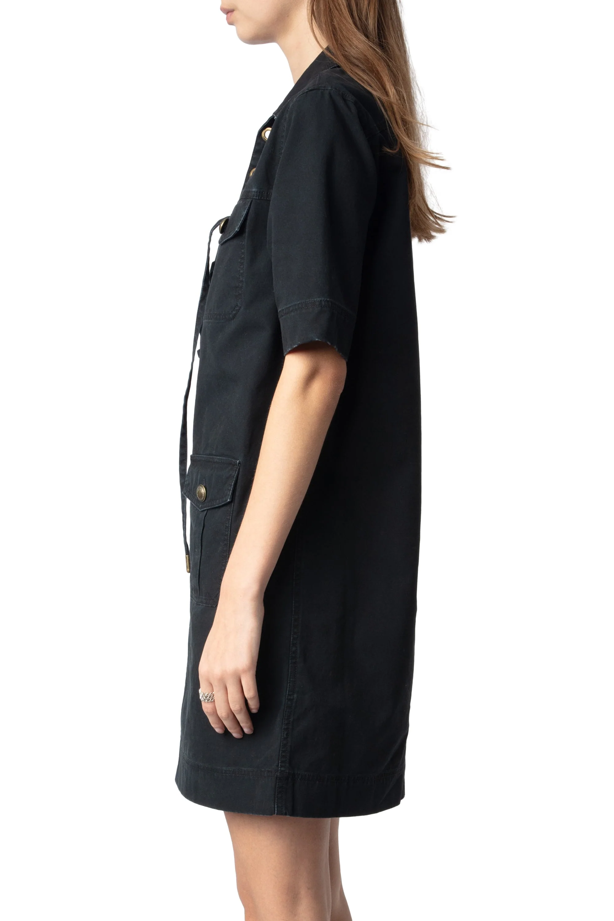 Record Coton Lave Dress | Black - Image 4