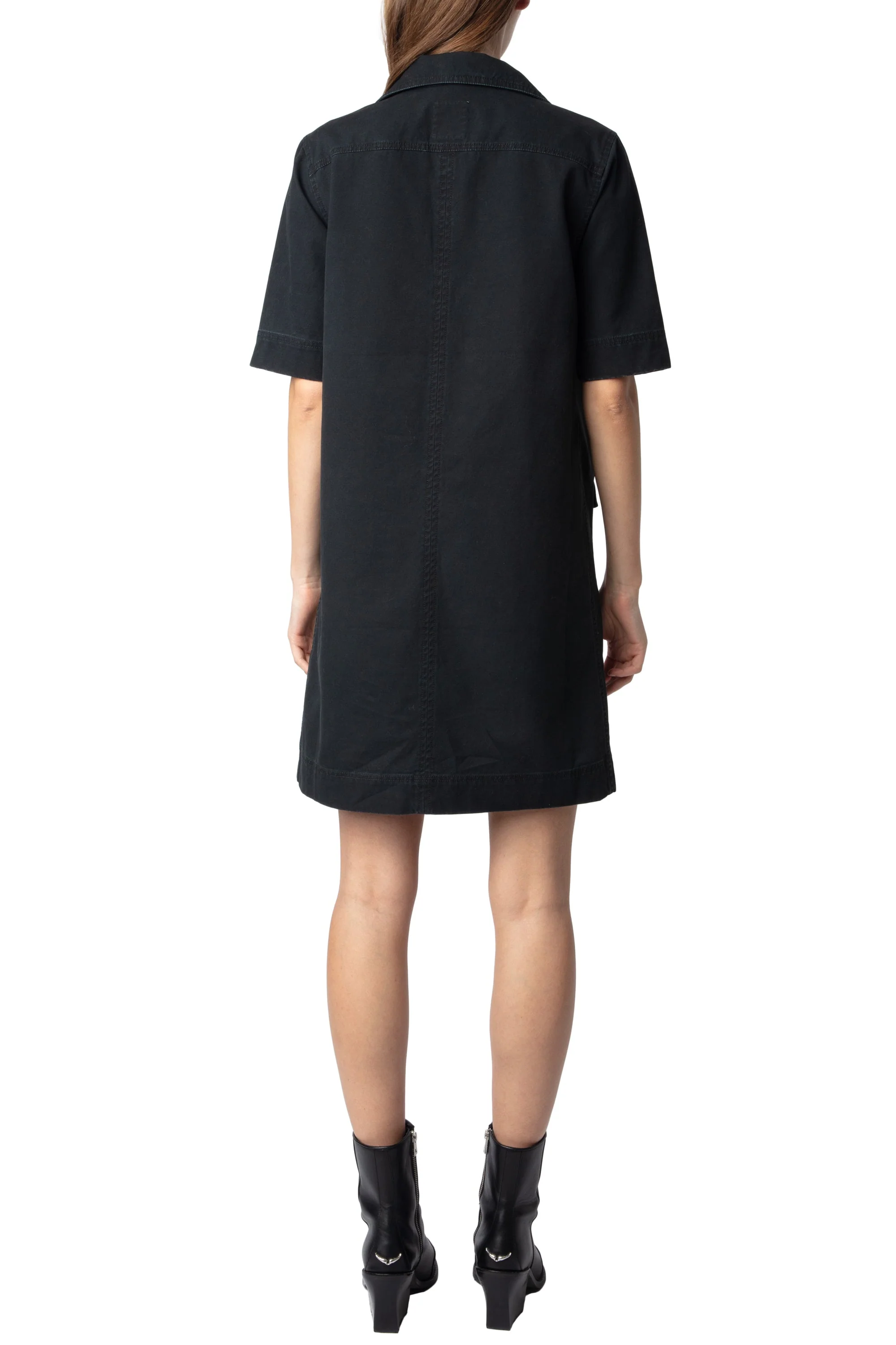 Record Coton Lave Dress | Black - Image 6