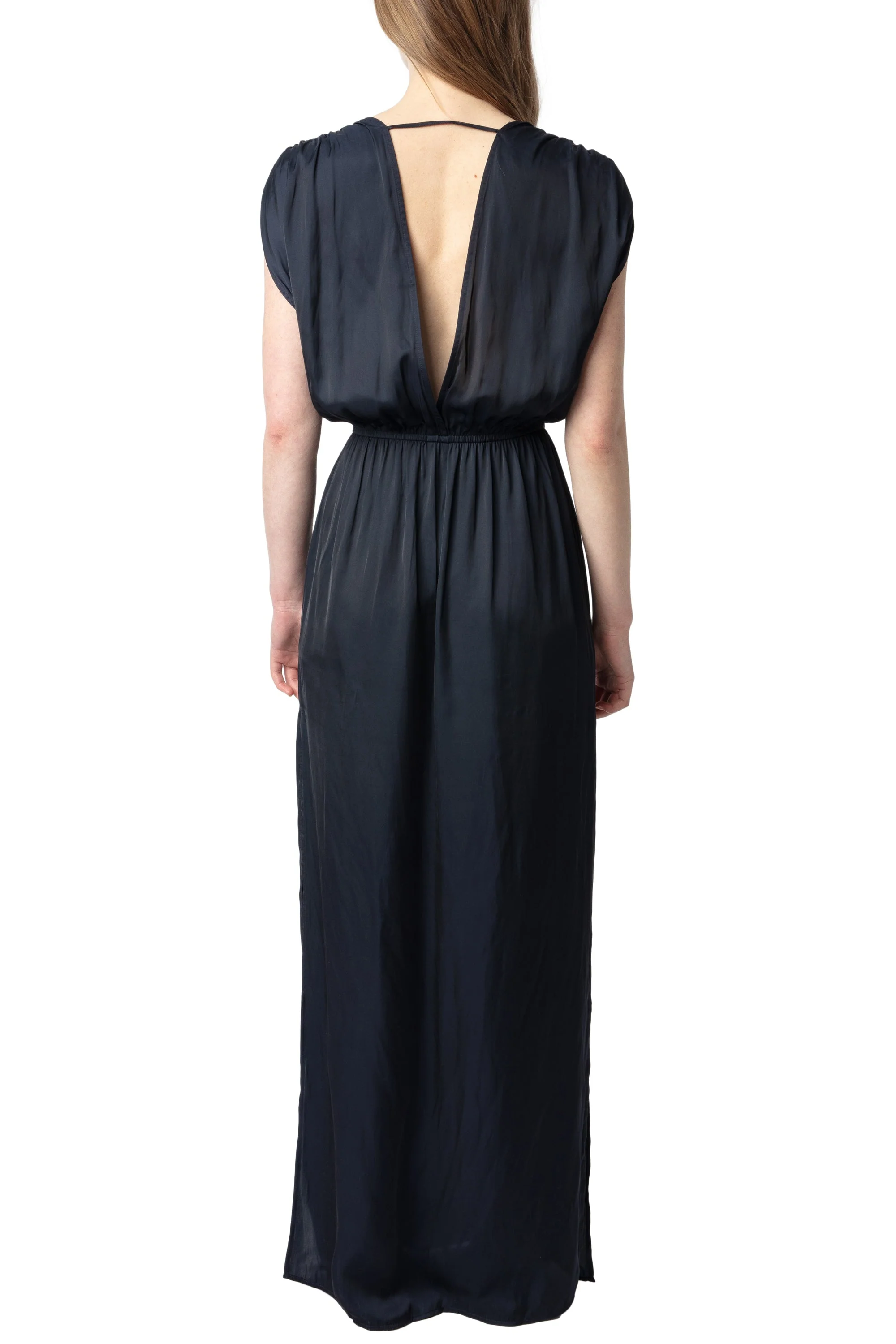 Ritmic Satin Dress | Ink - Image 4