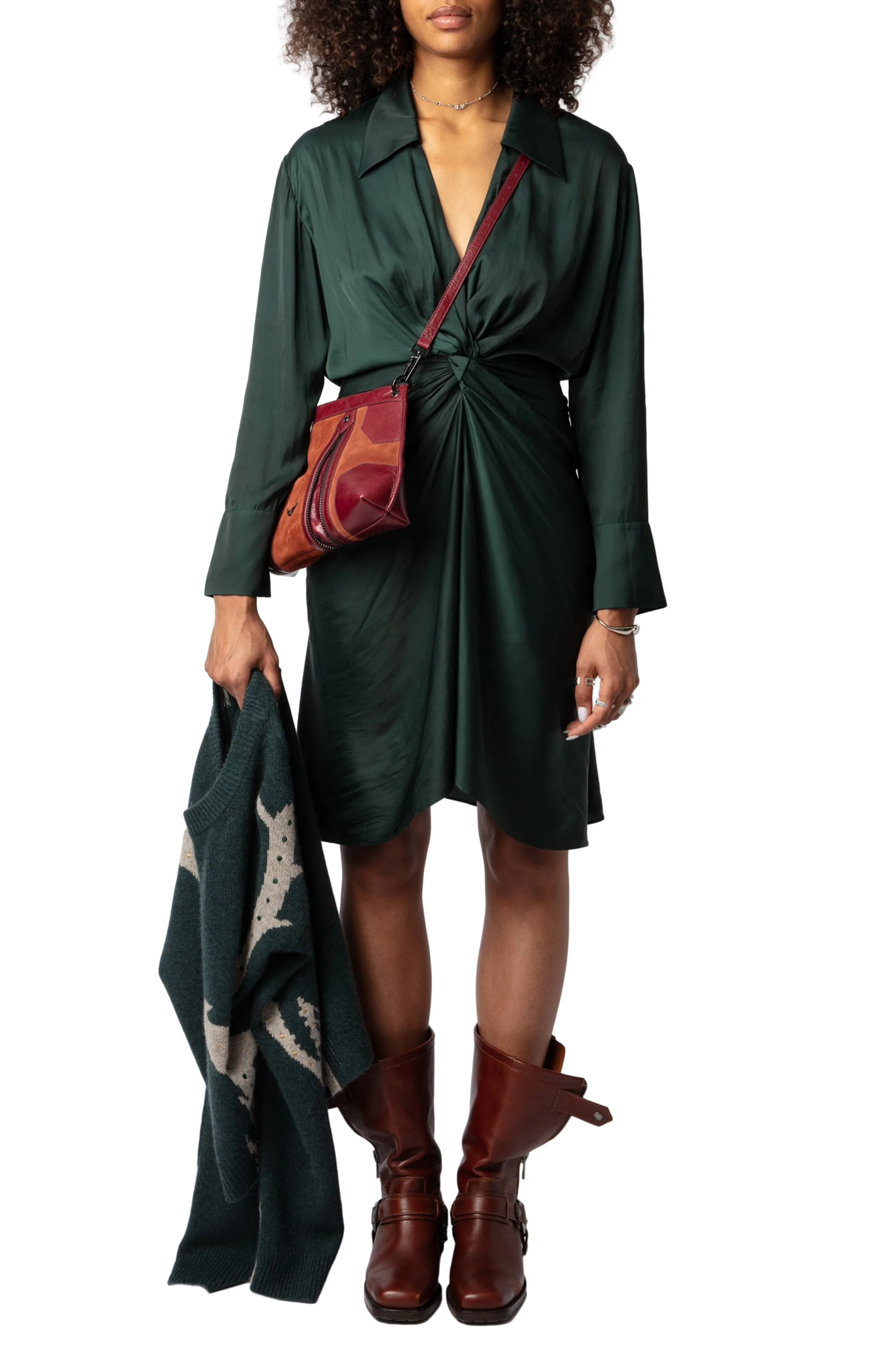 Rozo Satin Dress | Peaks - Image 2