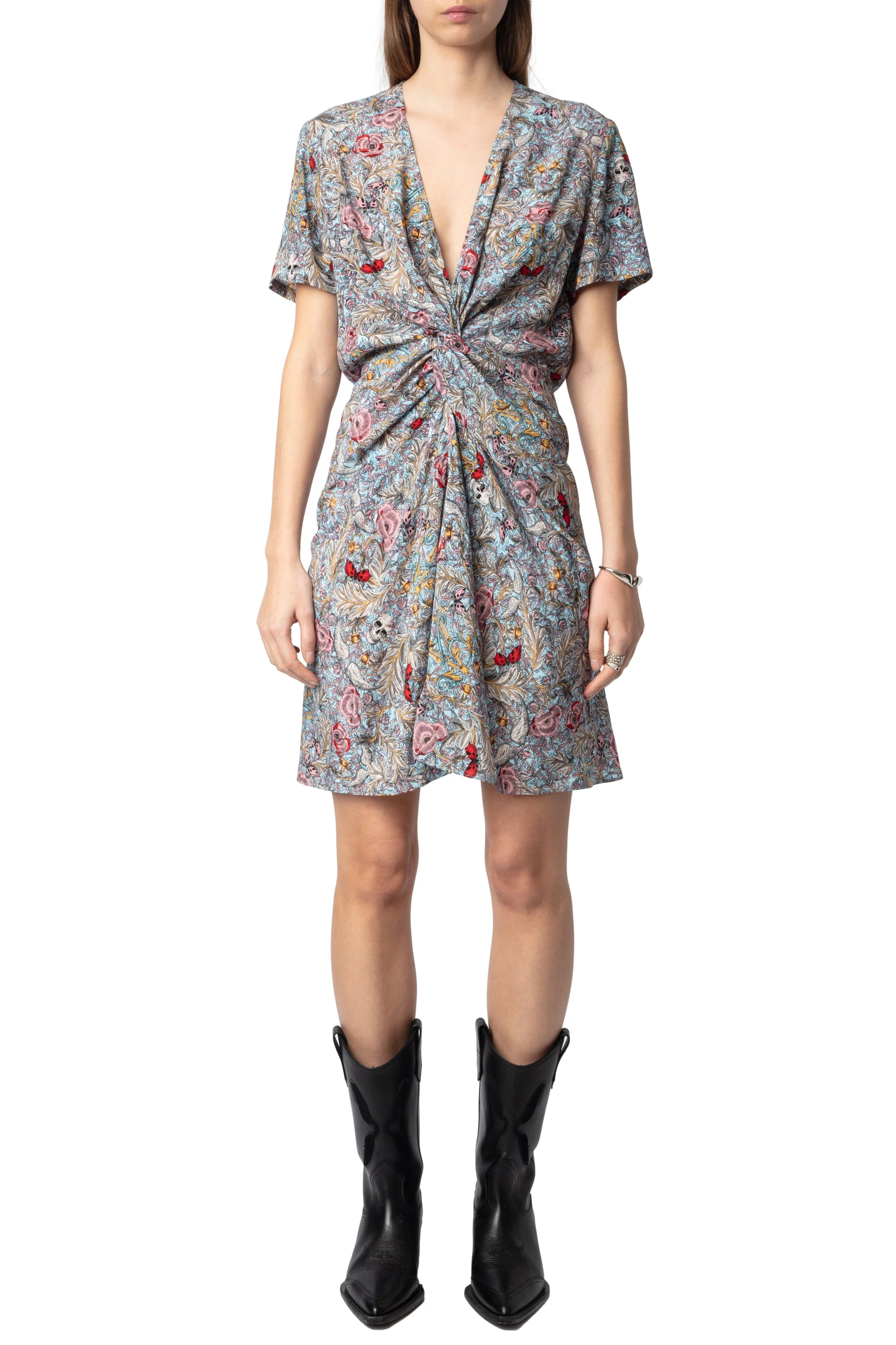 Rozom Soft British Flowers Dress | Mist - Image 2