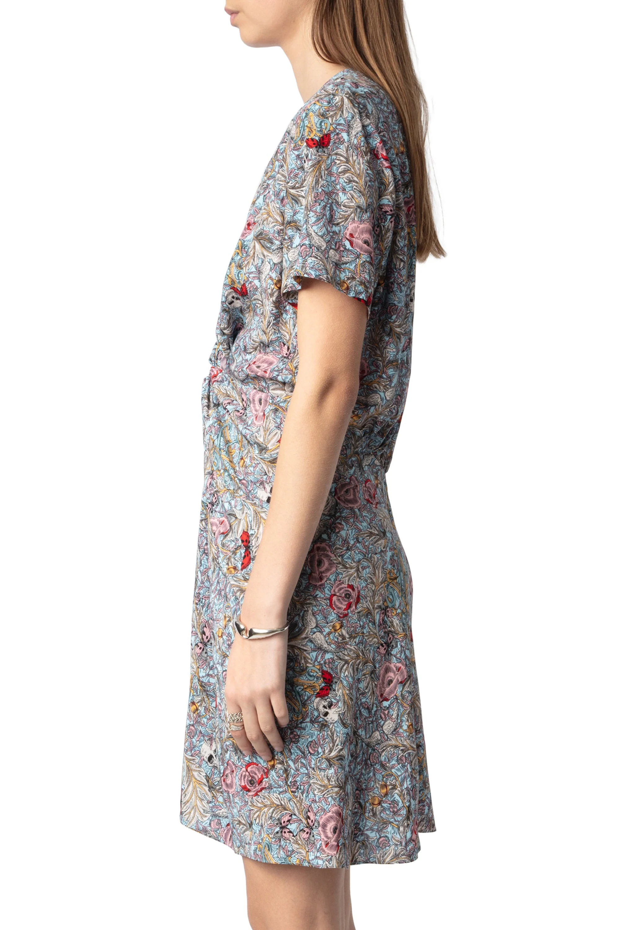Rozom Soft British Flowers Dress | Mist - Image 4