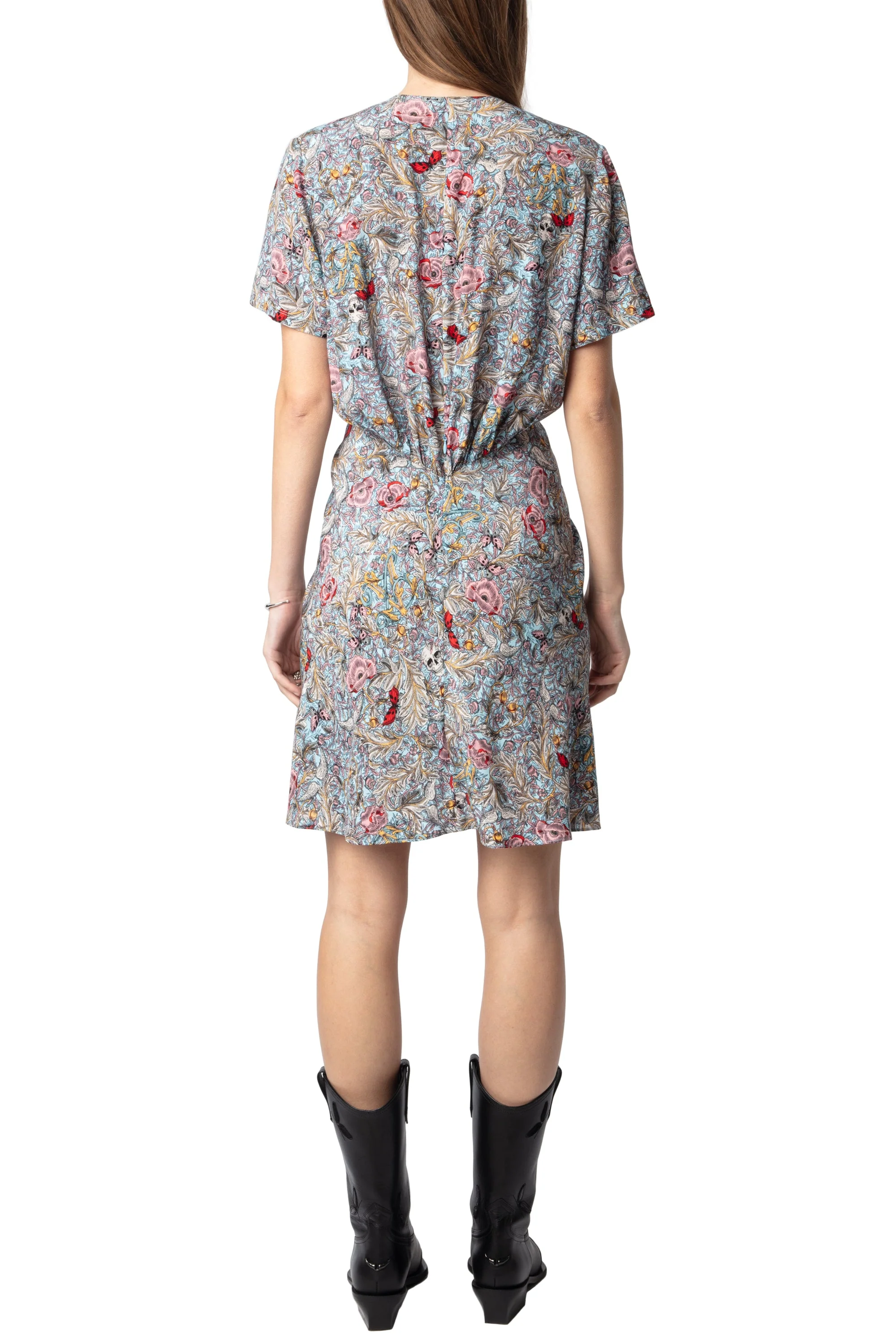 Rozom Soft British Flowers Dress | Mist - Image 6