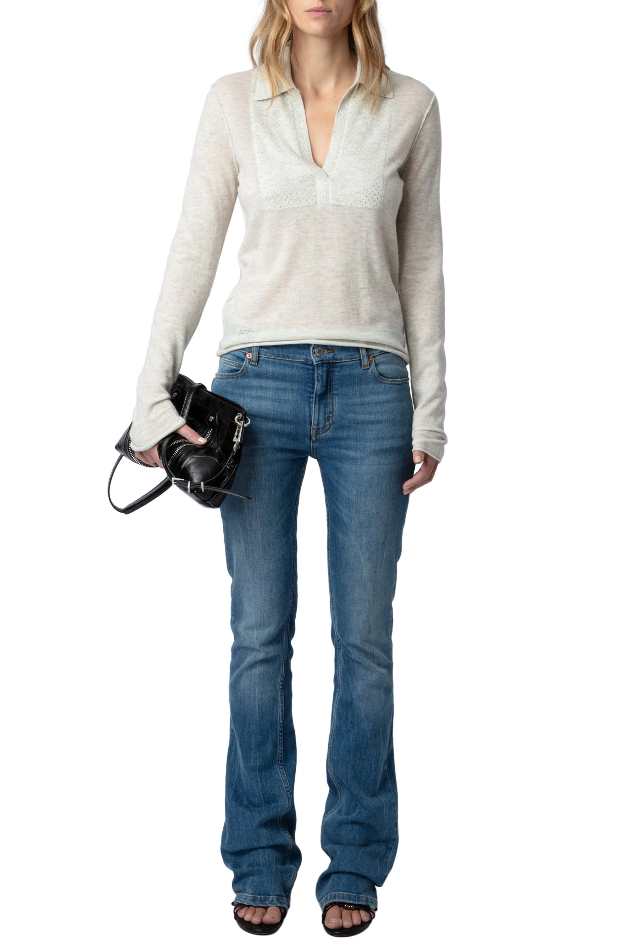 Sally Cp Strass Sweater | Snow - Image 2