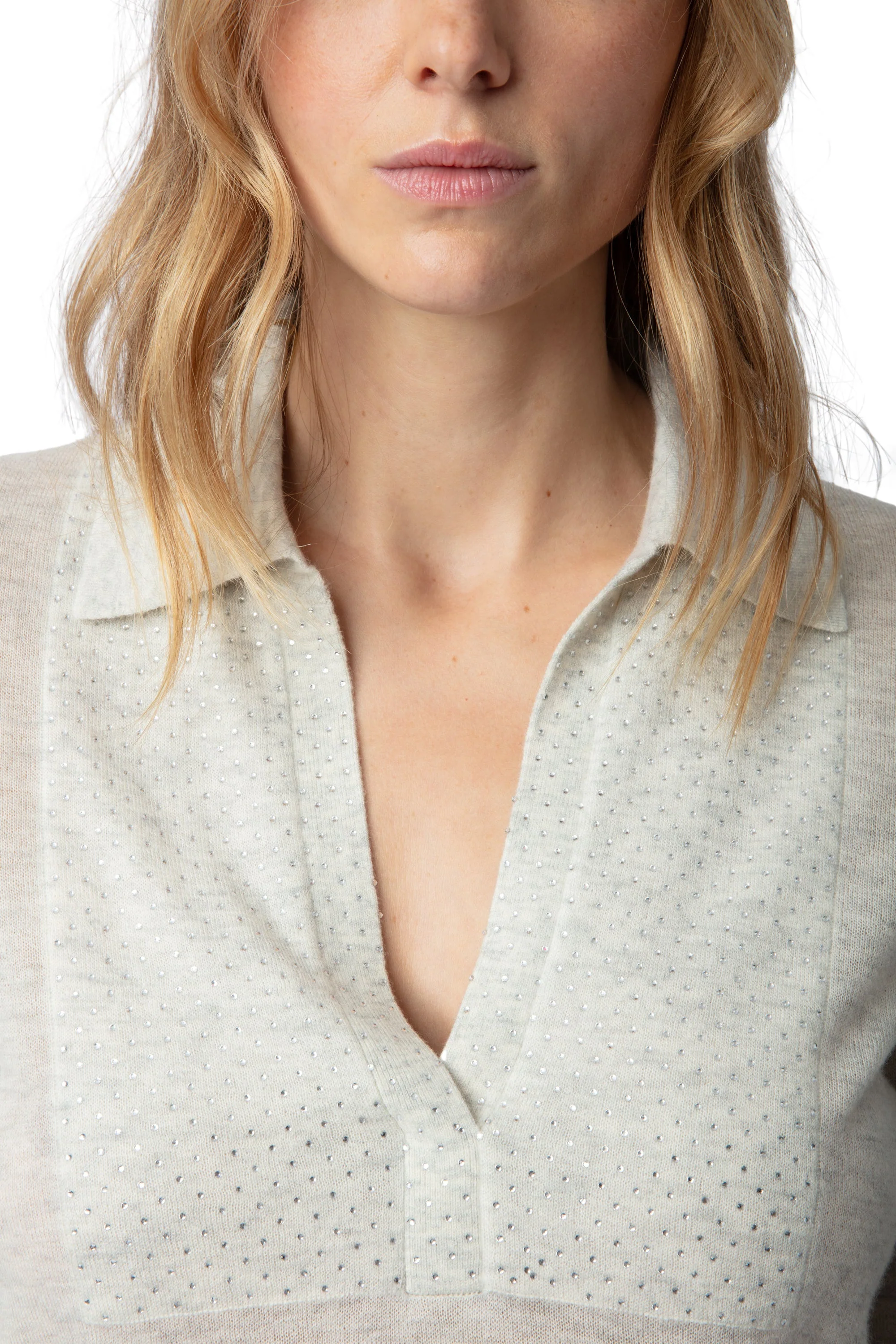 Sally Cp Strass Sweater | Snow - Image 3