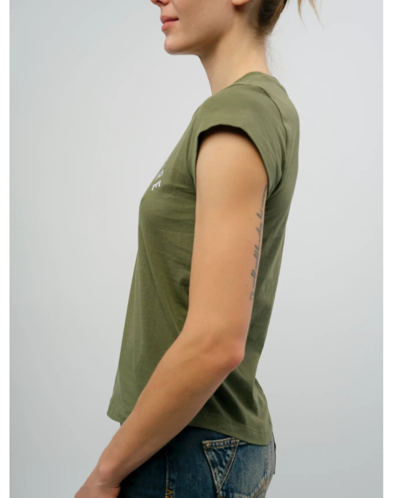 Skinny HC Z T-Shirt - I | Used Khaki - Image 4