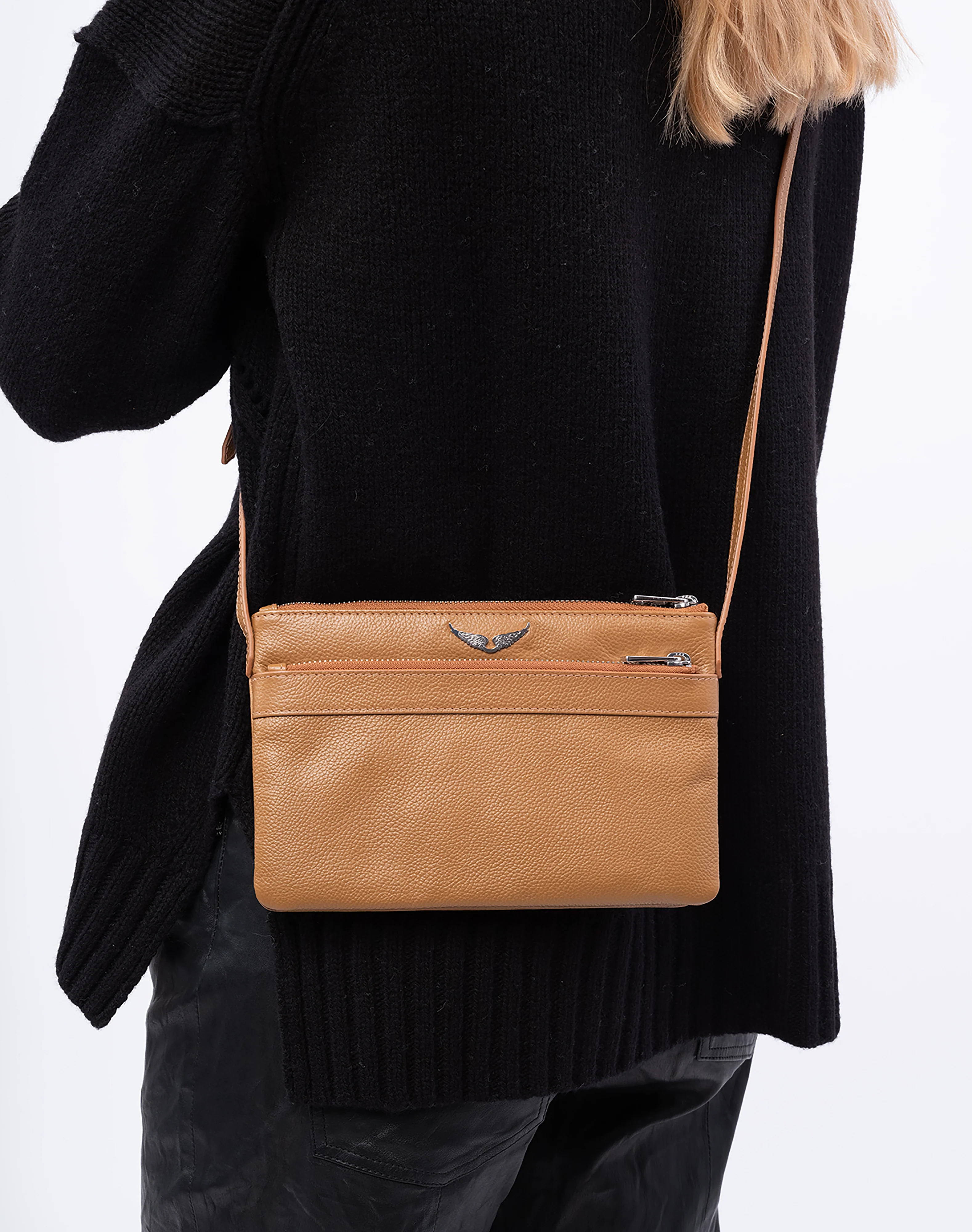Stella Wings Grained Leather Bag | Heritage - Image 5