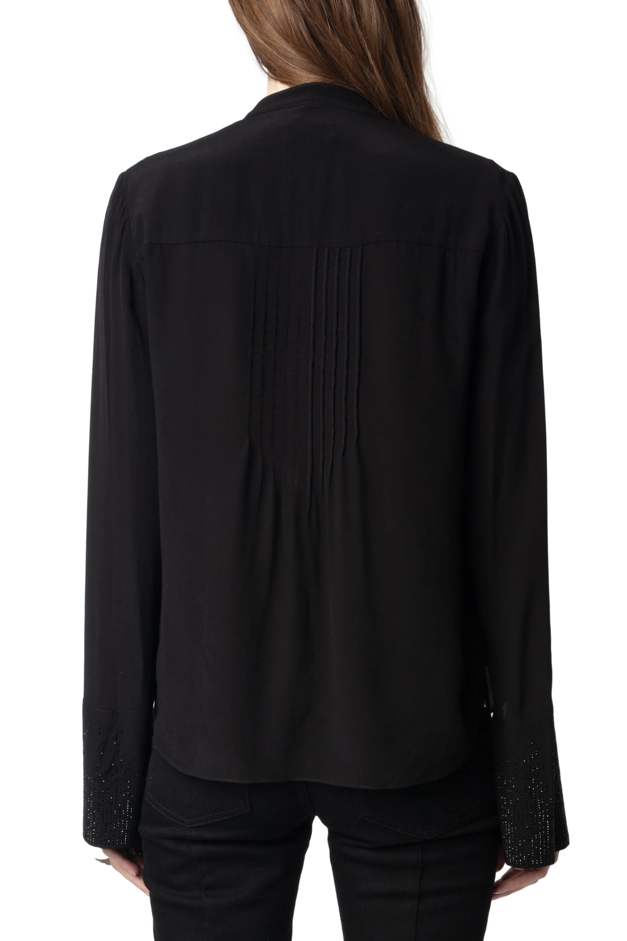 Taika Soft Strass Shirt | Black - Image 5