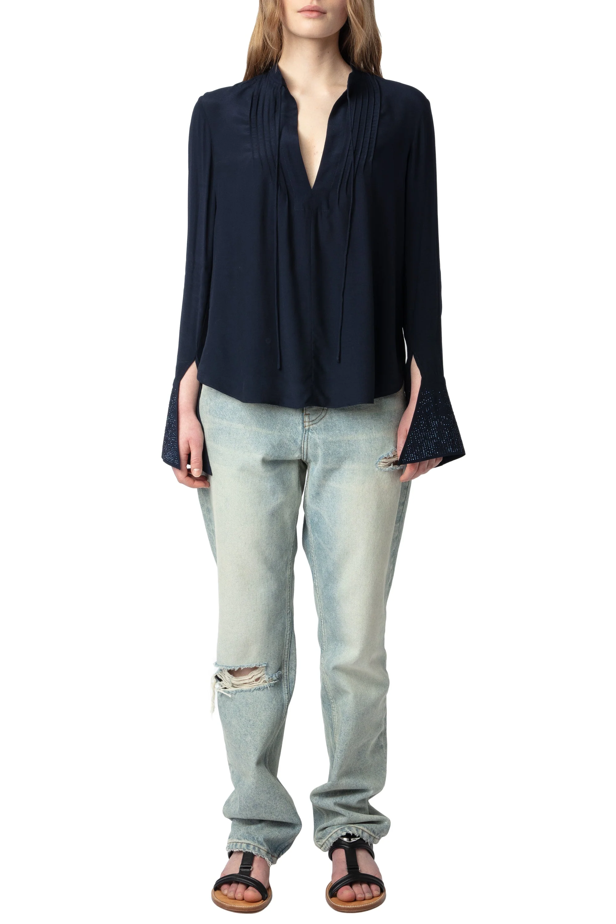 Taika Soft Strass Shirt | Ink - Image 2