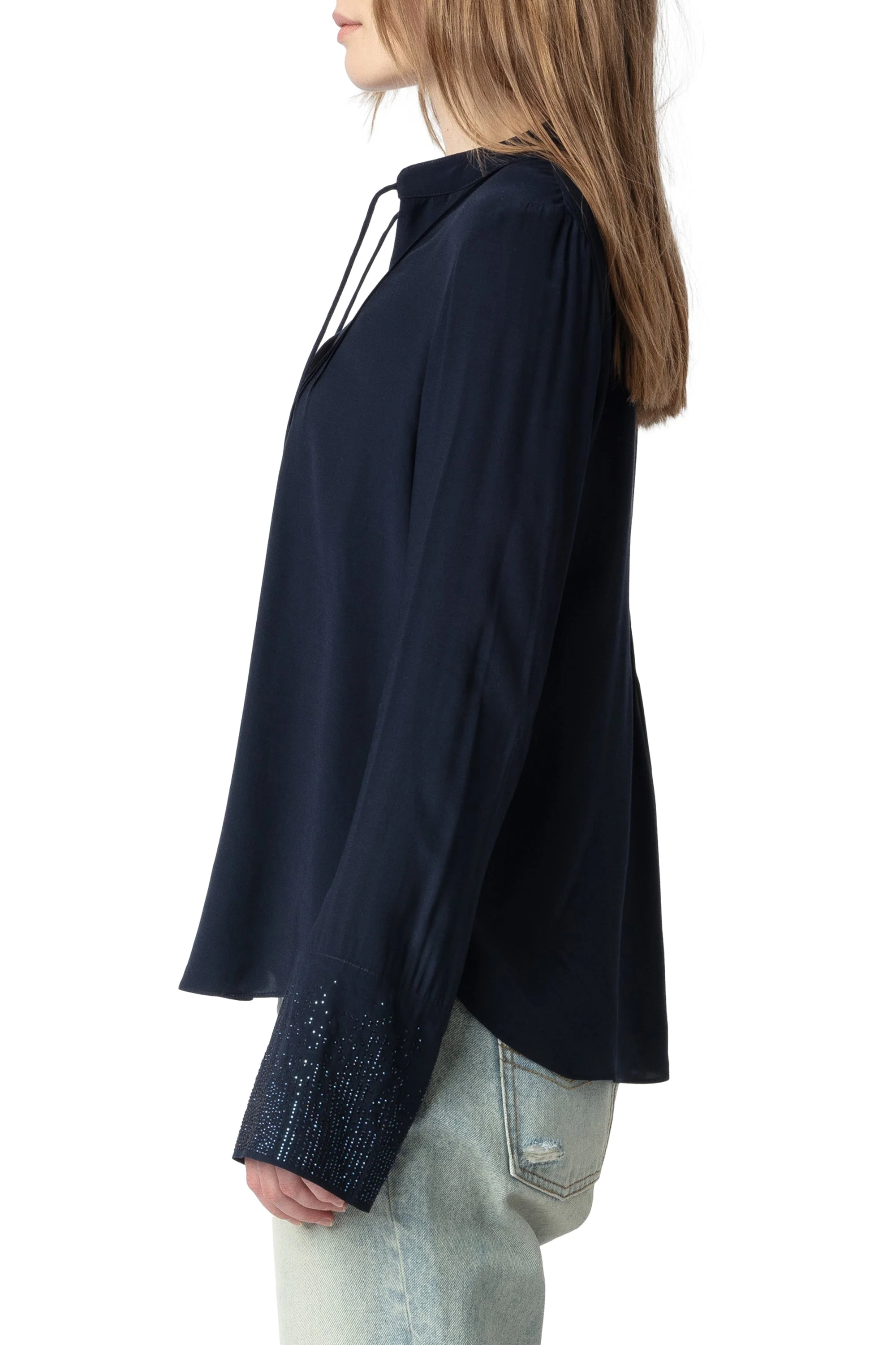 Taika Soft Strass Shirt | Ink - Image 4