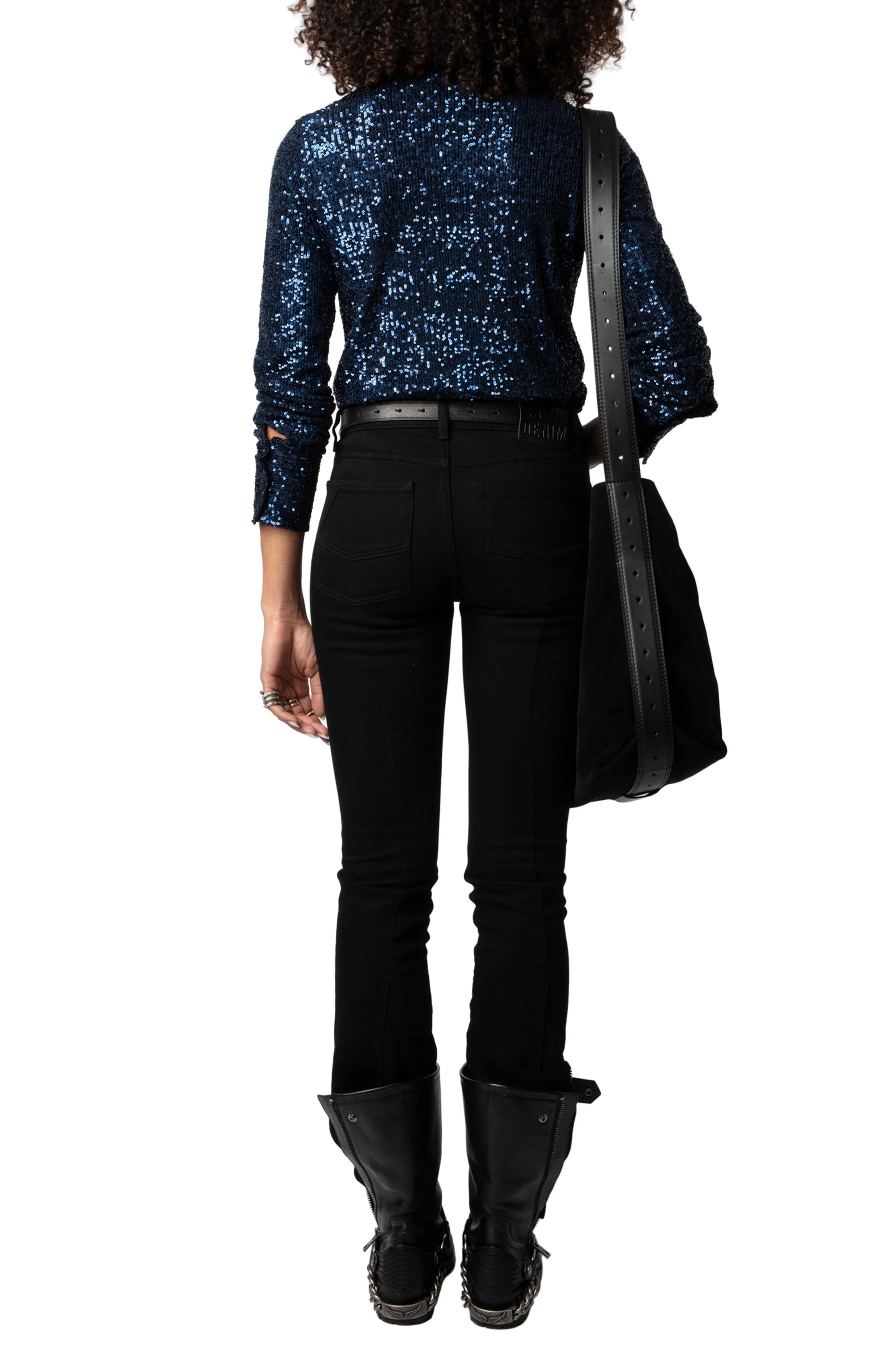 Tawny Sequins Shirt | Ink - Image 6