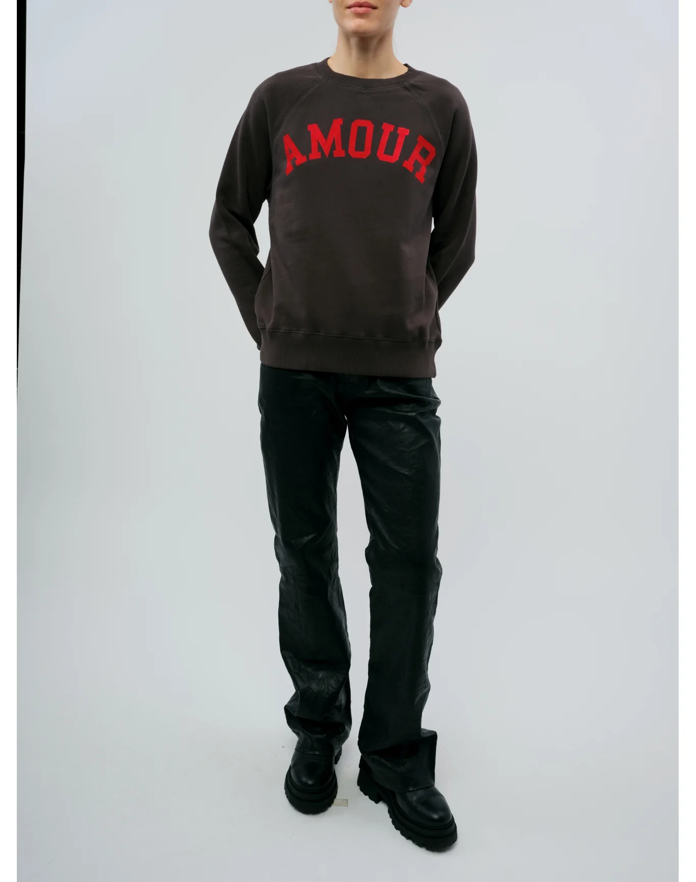 Upper Mo Amour Flock Sweatshirt | Carbon - Image 2