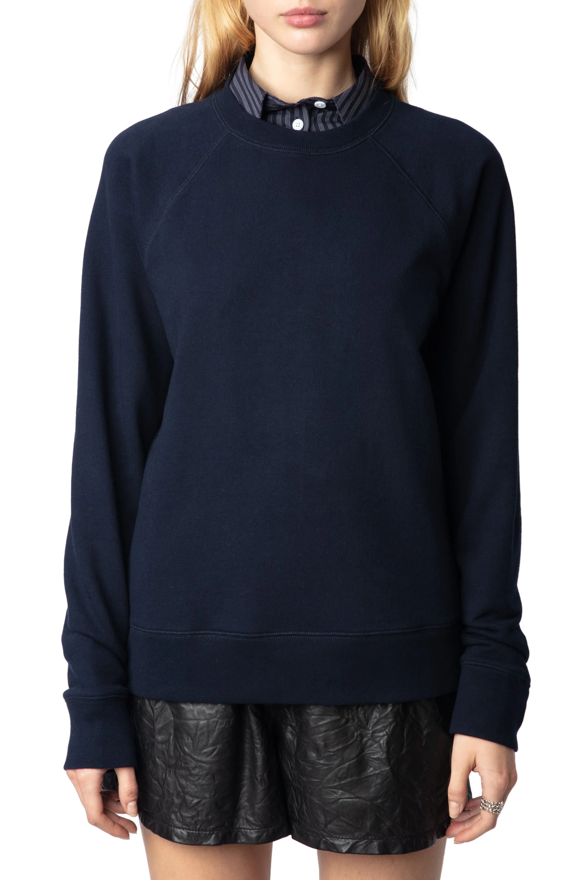 Upper Mo Fishnet Fallen Angel Sweatshirt | Ink - Image 2