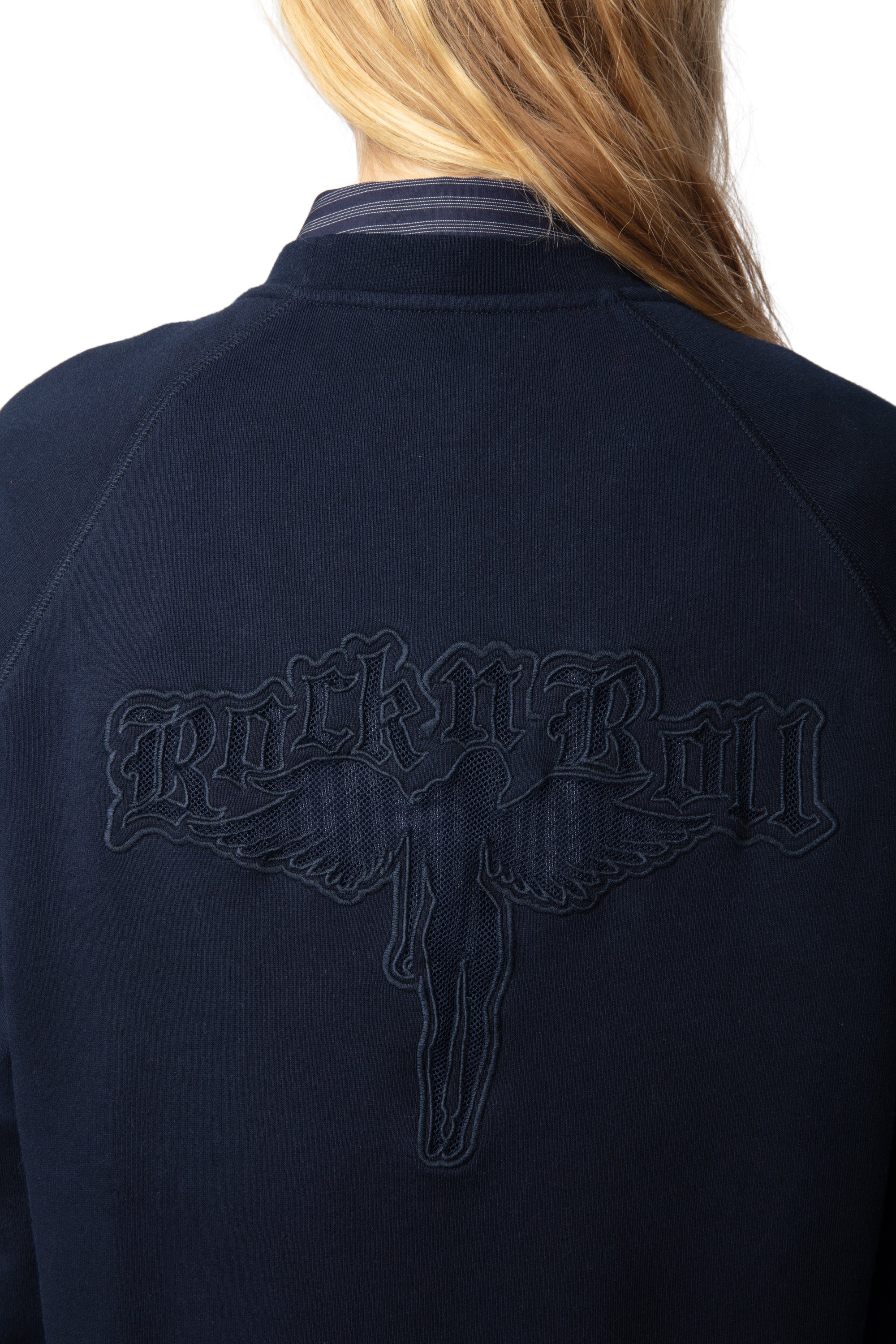 Upper Mo Fishnet Fallen Angel Sweatshirt | Ink - Image 4
