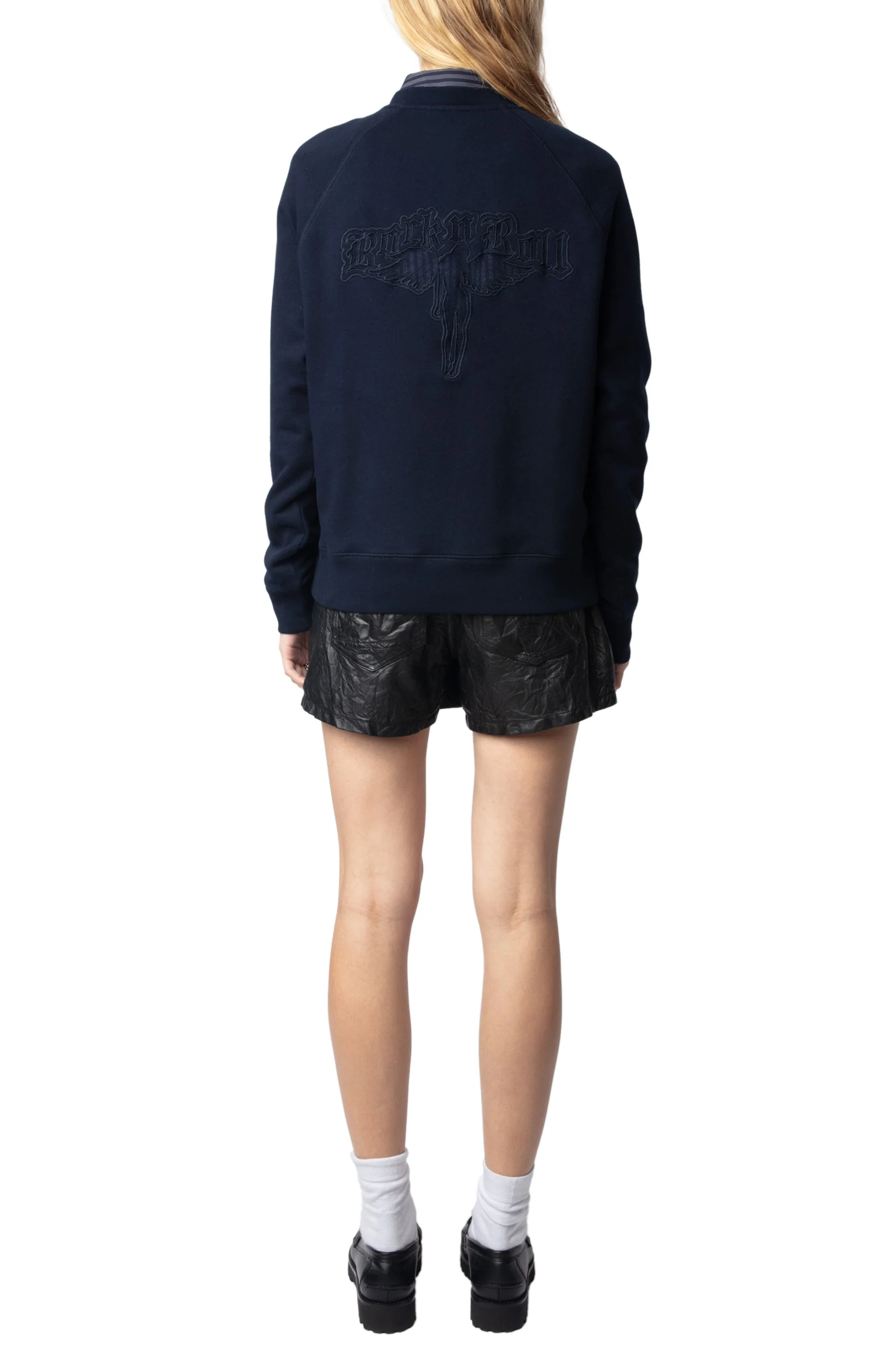 Upper Mo Fishnet Fallen Angel Sweatshirt | Ink - Image 5