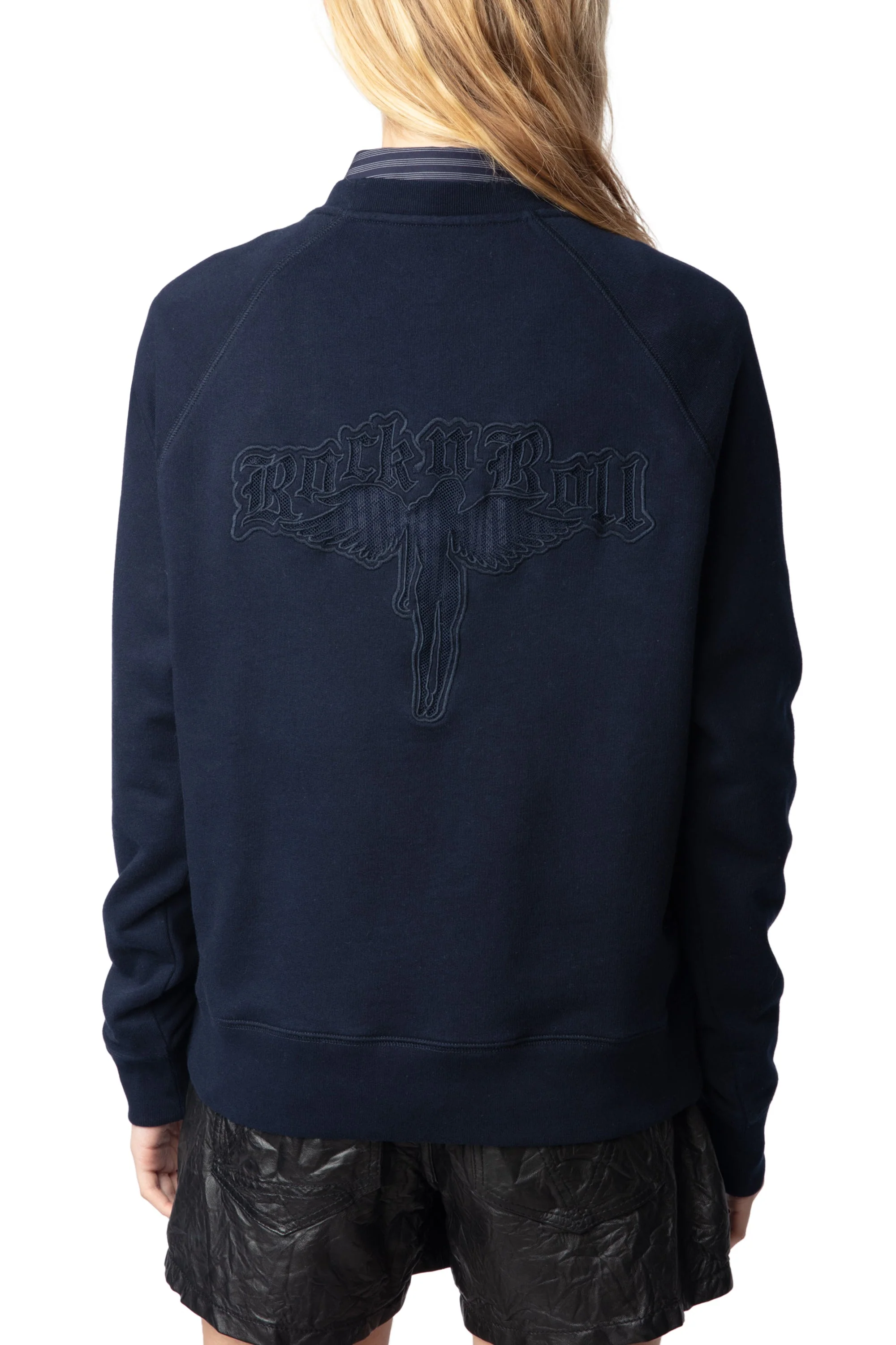 Upper Mo Fishnet Fallen Angel Sweatshirt | Ink - Image 6