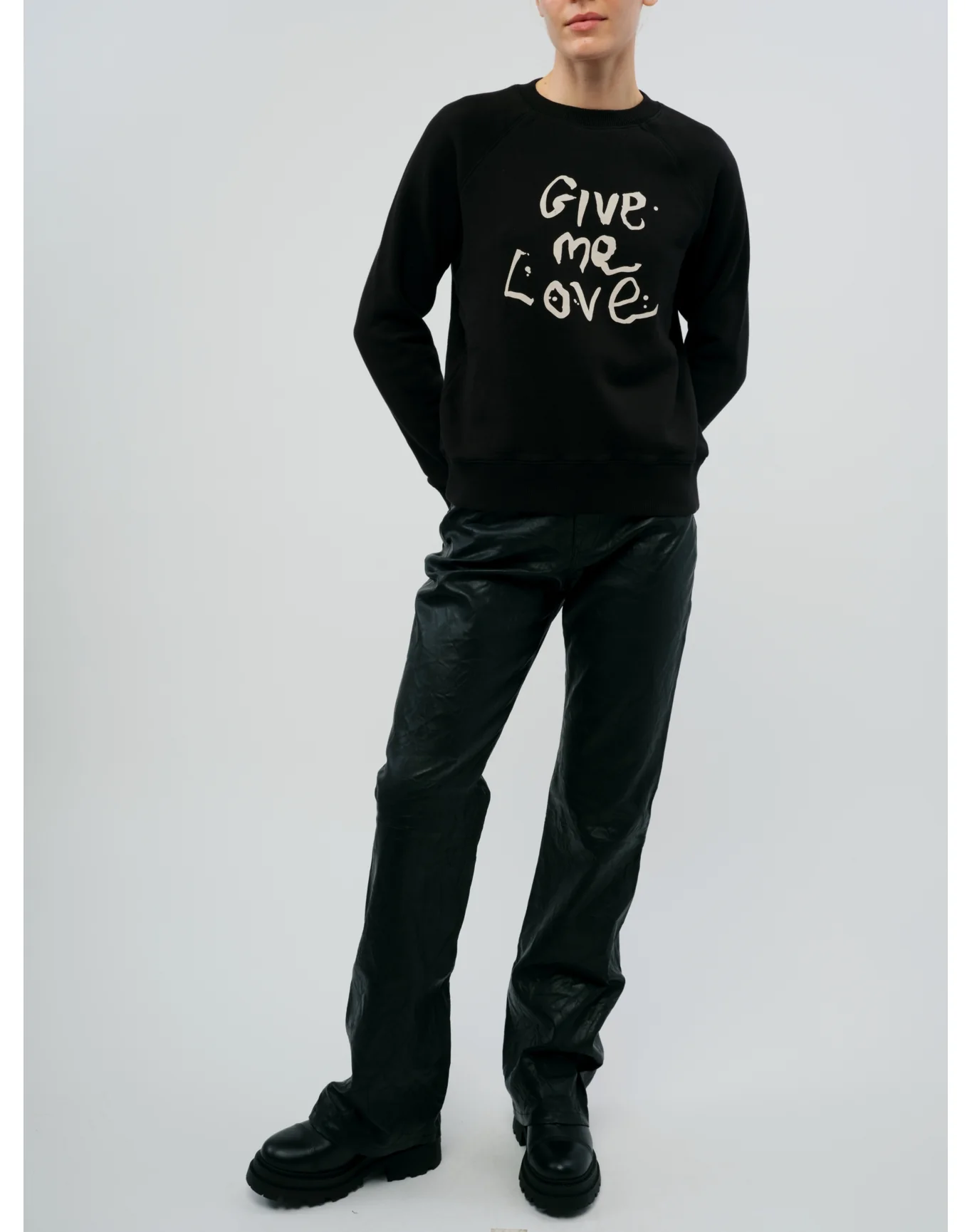 Upper Mo Give Me Love Sweatshirt | Black - Image 2