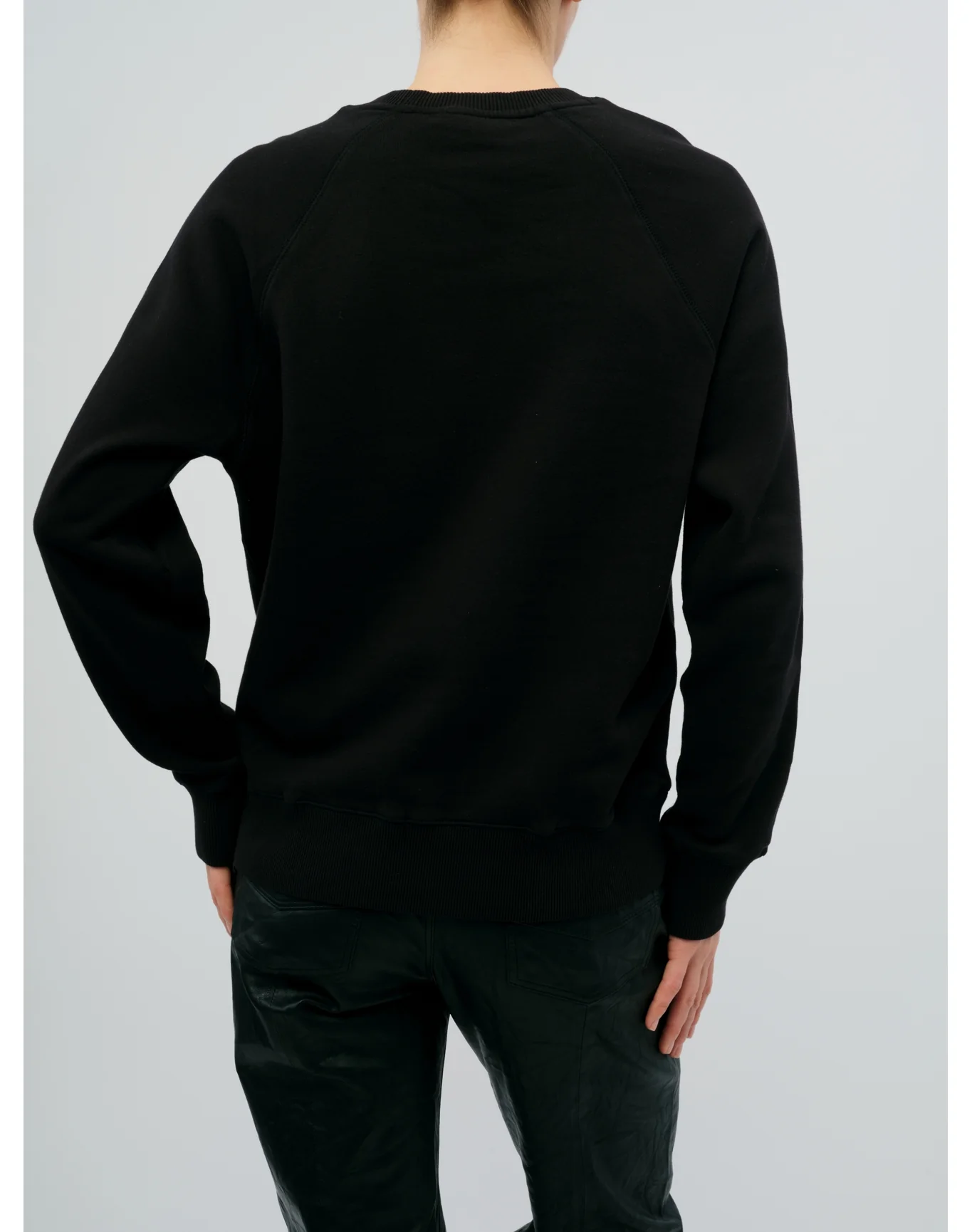 Upper Mo Rain Strass Heart Sweatshirt | Black - Image 5