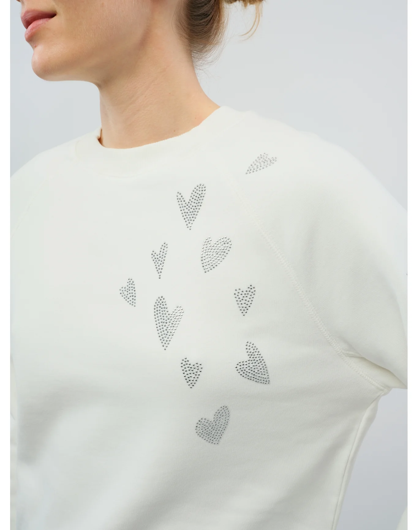 Upper Mo Rain Strass Heart Sweatshirt | Judo - Image 3