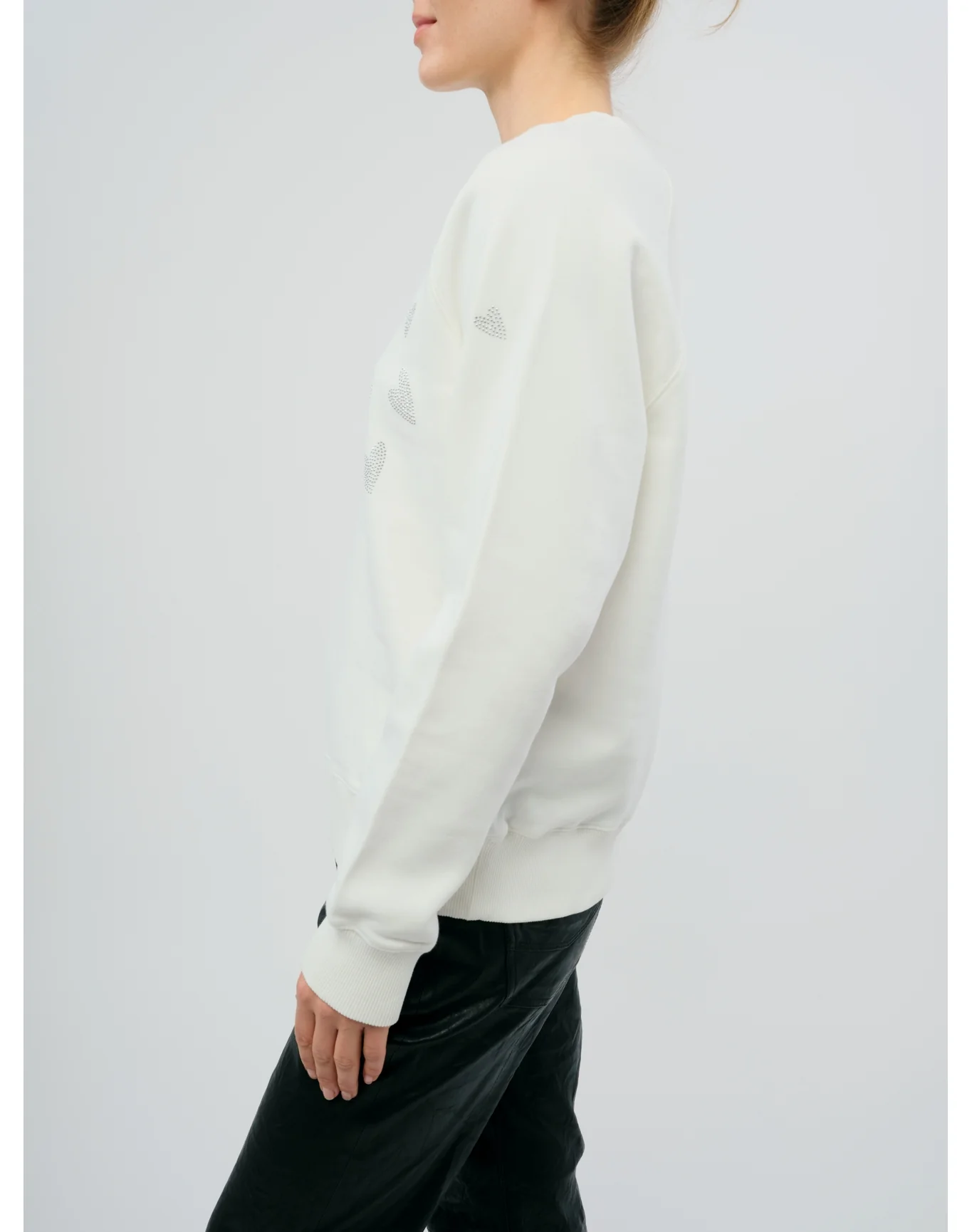 Upper Mo Rain Strass Heart Sweatshirt | Judo - Image 4