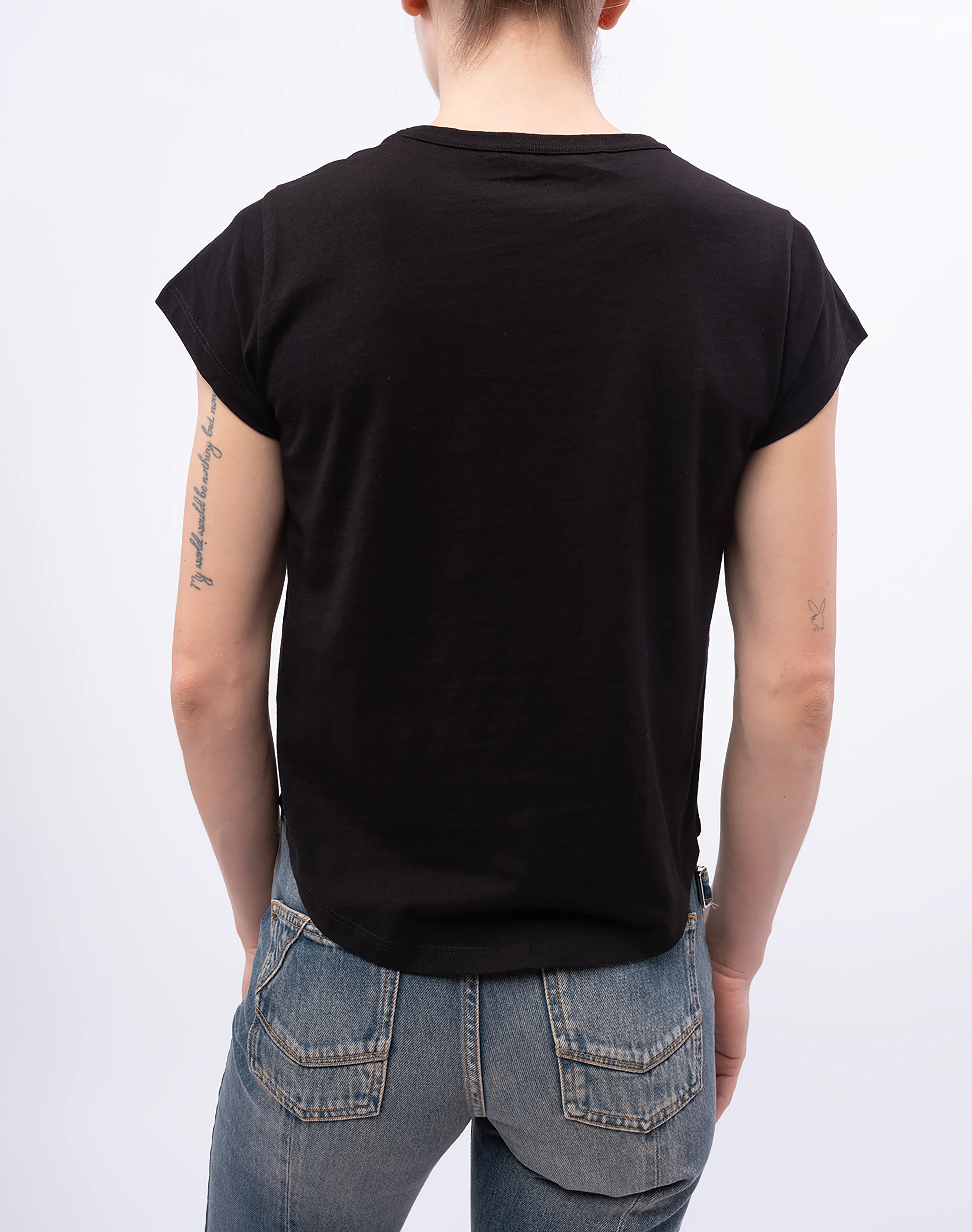Woop HC Amour Declare Strass T-Shirt | Black - Image 5