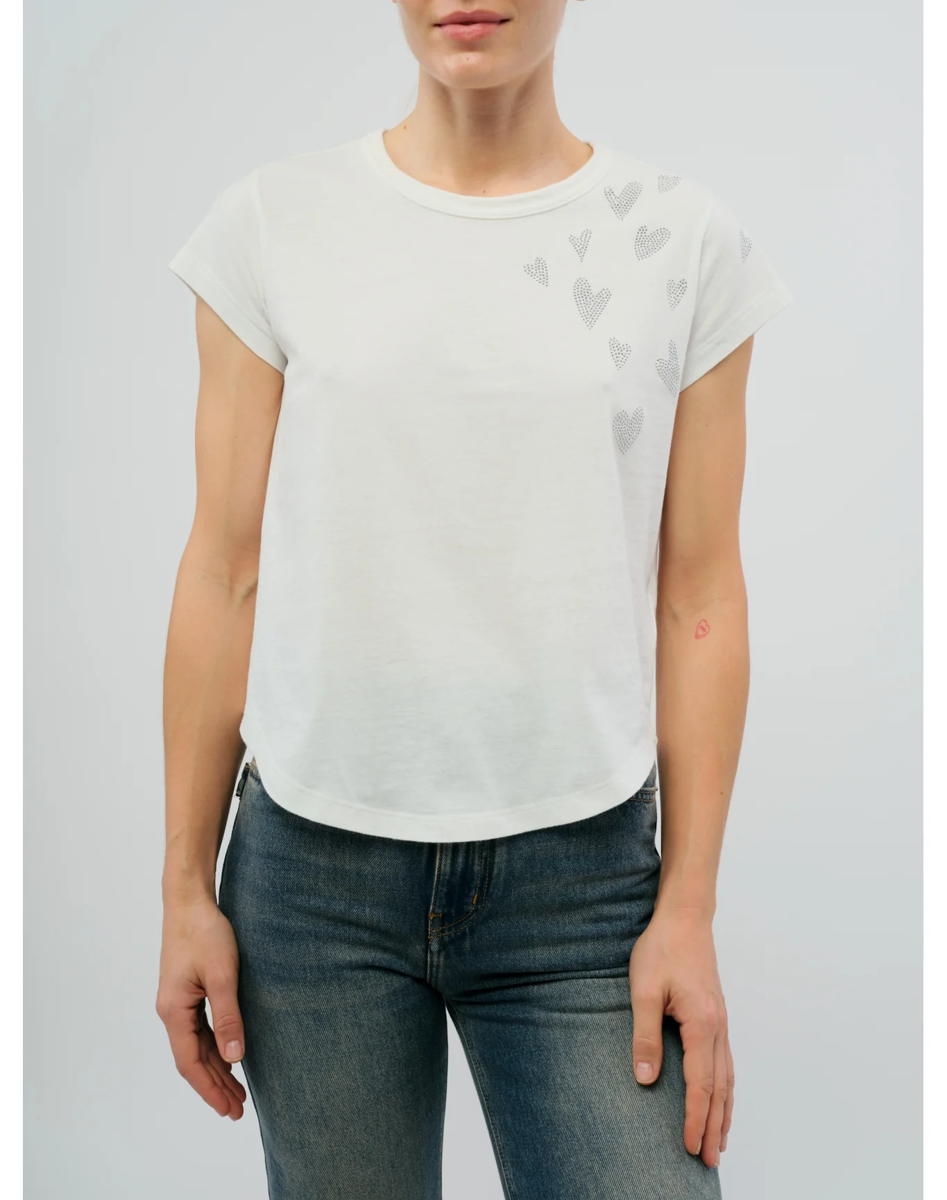 Woop HC Rain Strass Heart T-Shirt | Judo - Image 2