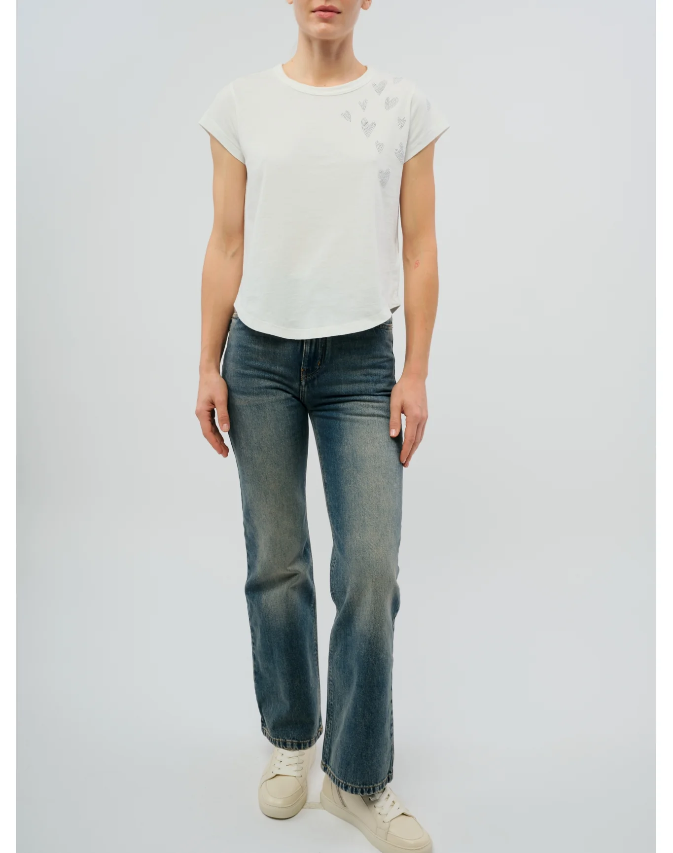 Woop HC Rain Strass Heart T-Shirt | Judo - Image 3