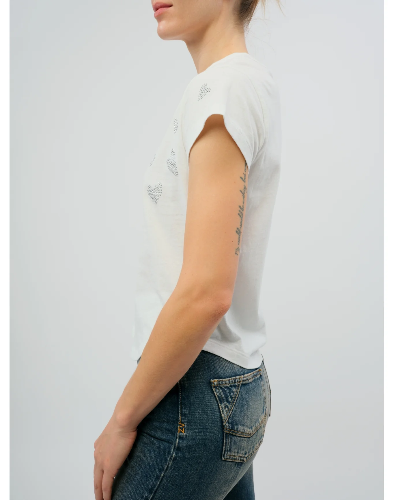 Woop HC Rain Strass Heart T-Shirt | Judo - Image 5
