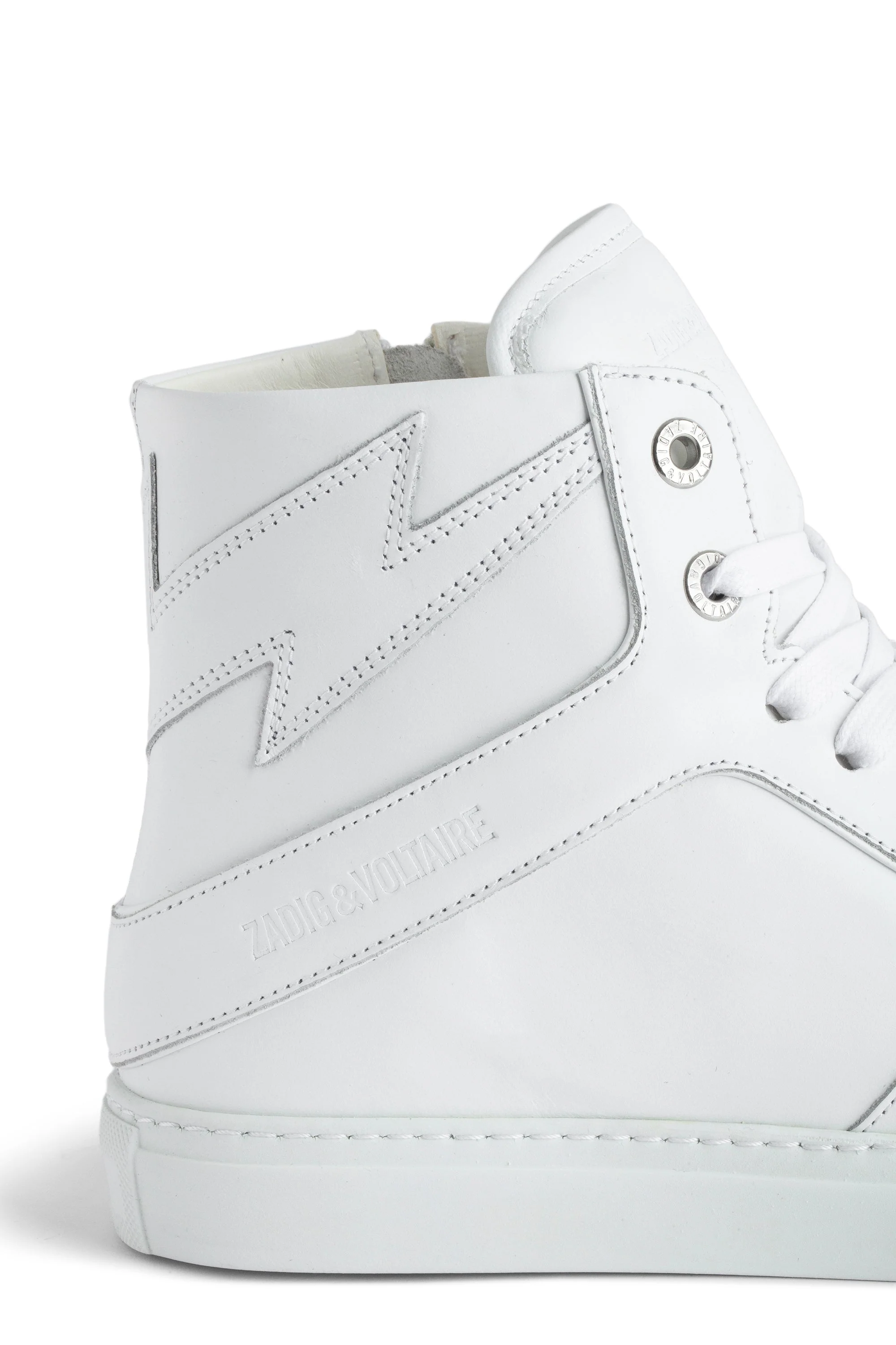 ZV1747 High Flash Smooth Calfs Sneakers - I | White - Image 5